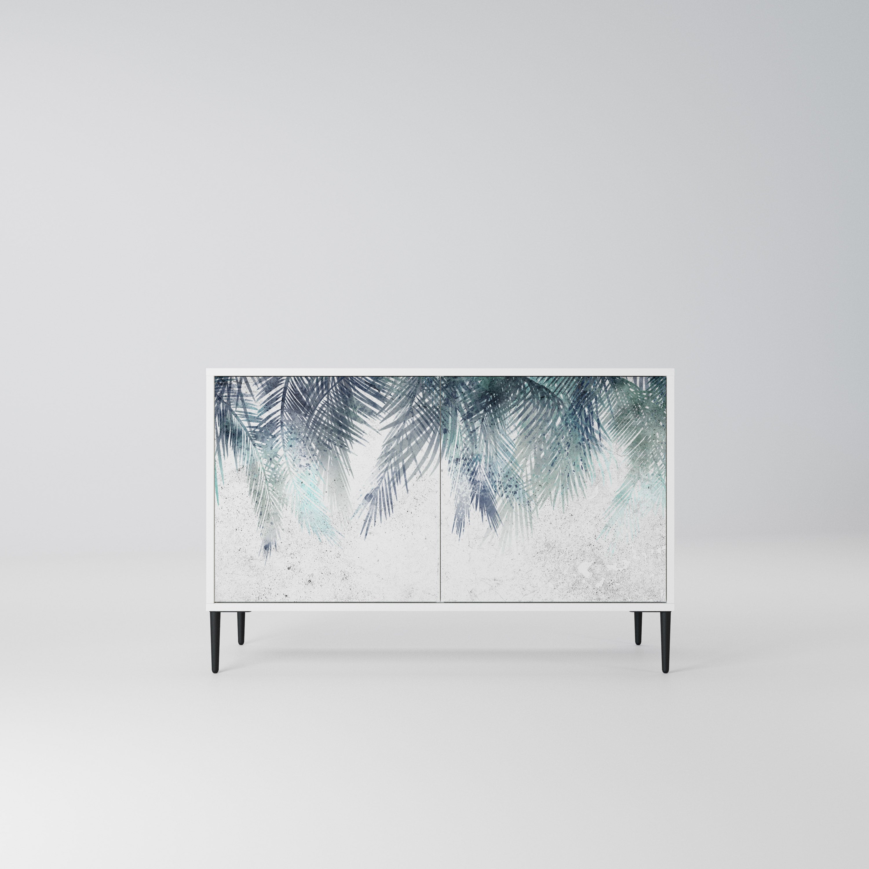 PALM VEIL Komoda 2-drzwiowa korpus Biały