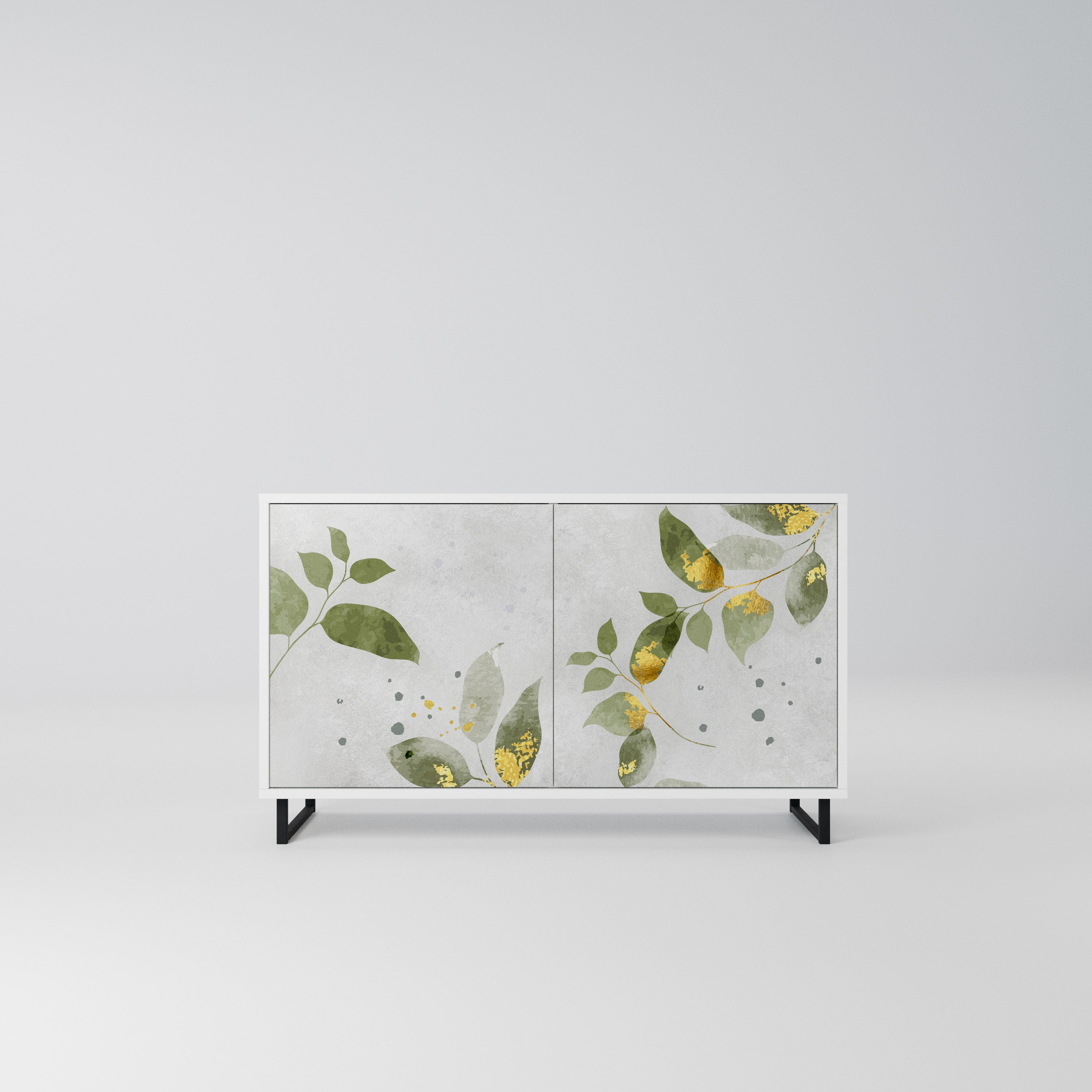 ELEGANT BOTANICS Komoda 2-drzwiowa korpus Biały