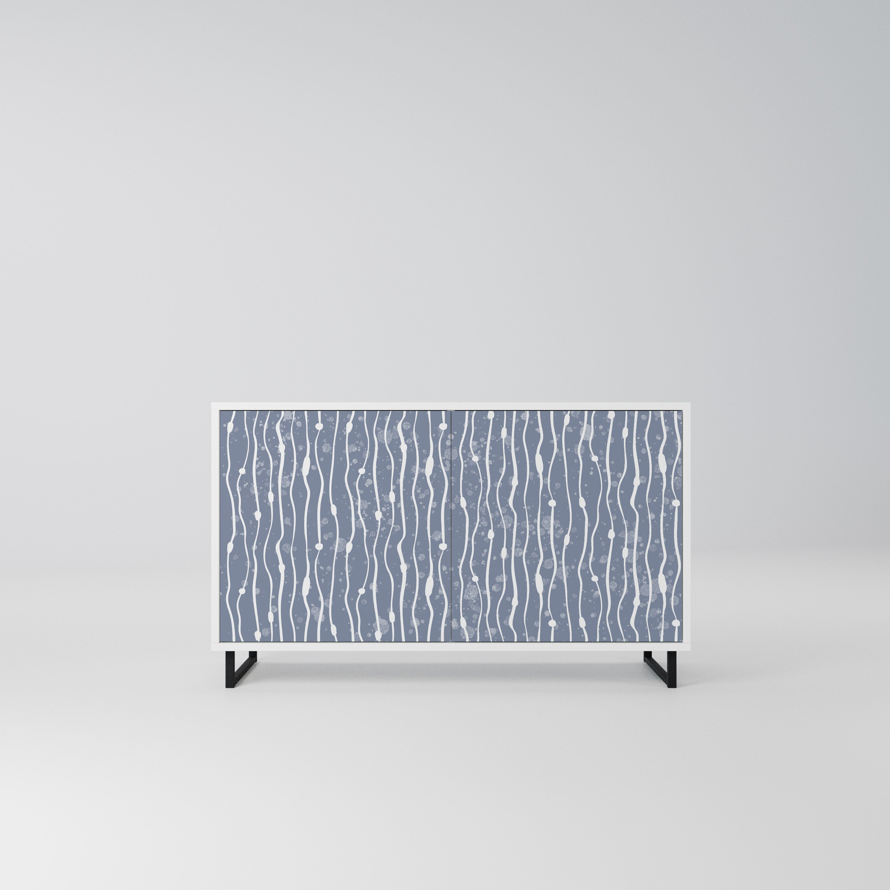 GRAPHITE RAIN Komoda 2-drzwiowa korpus Biały