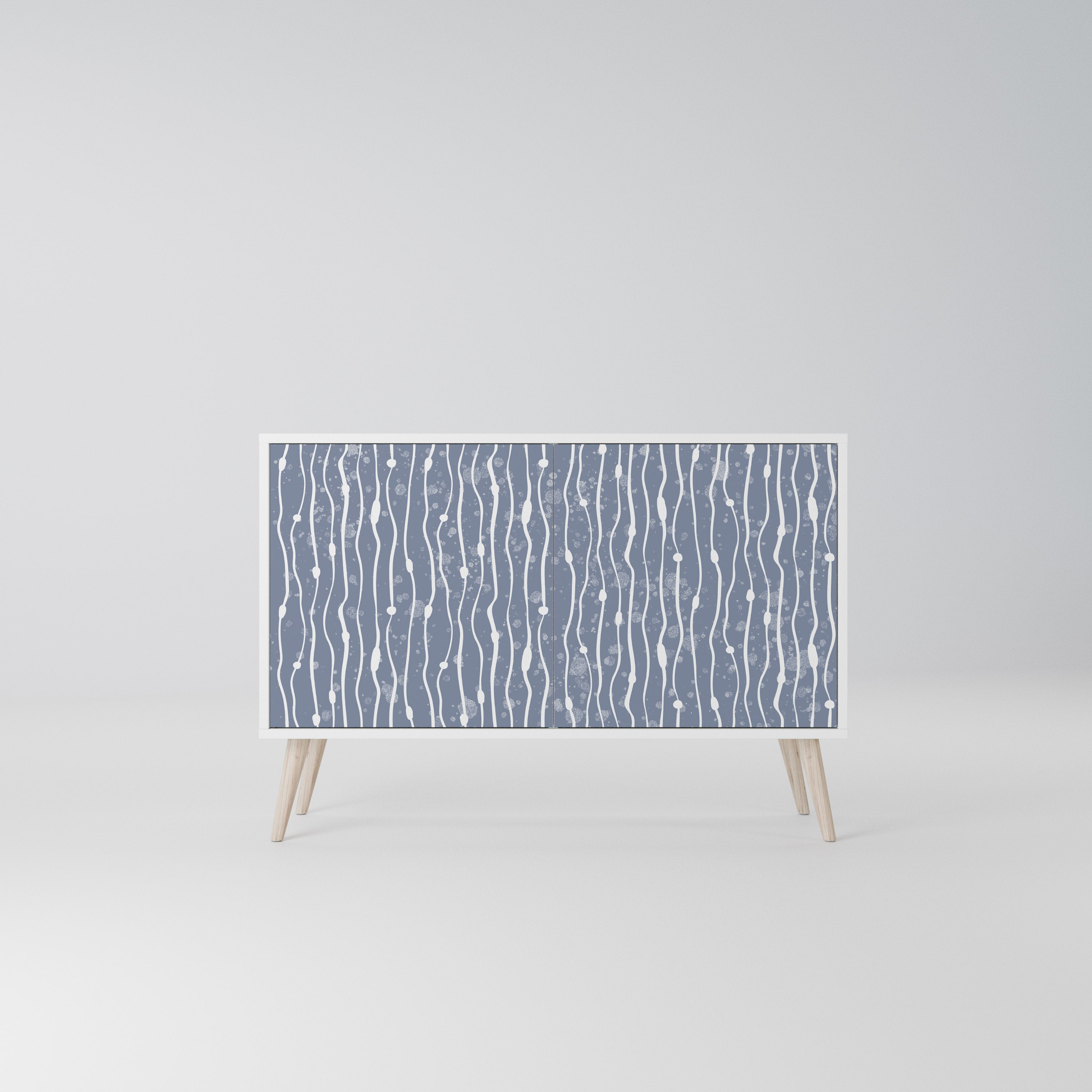 GRAPHITE RAIN Komoda 2-drzwiowa korpus Biały