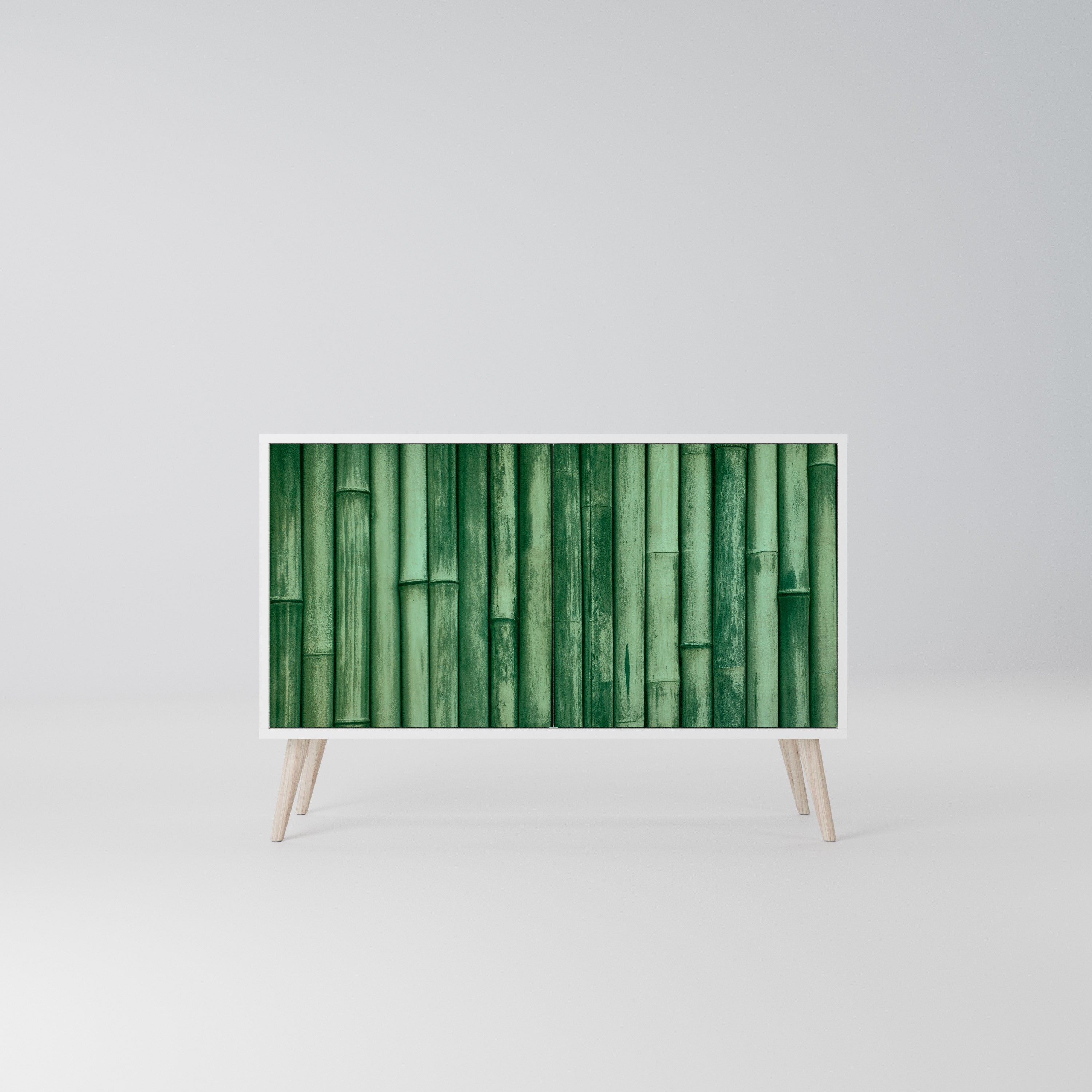 NATURAL GREEN Komoda 2-drzwiowa korpus Biały