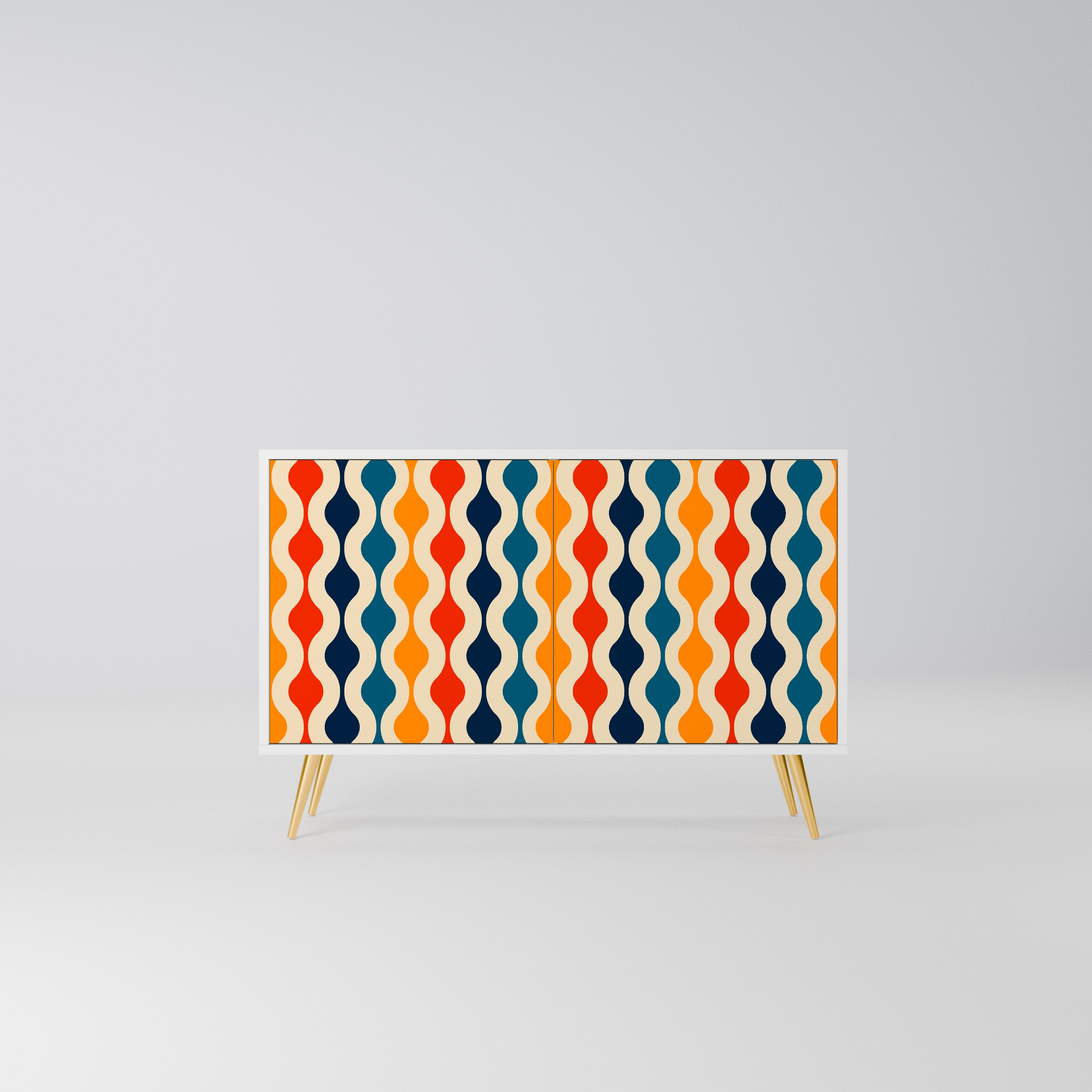 COLORFUL NOSTALGIA Komoda 2-drzwiowa korpus Biały