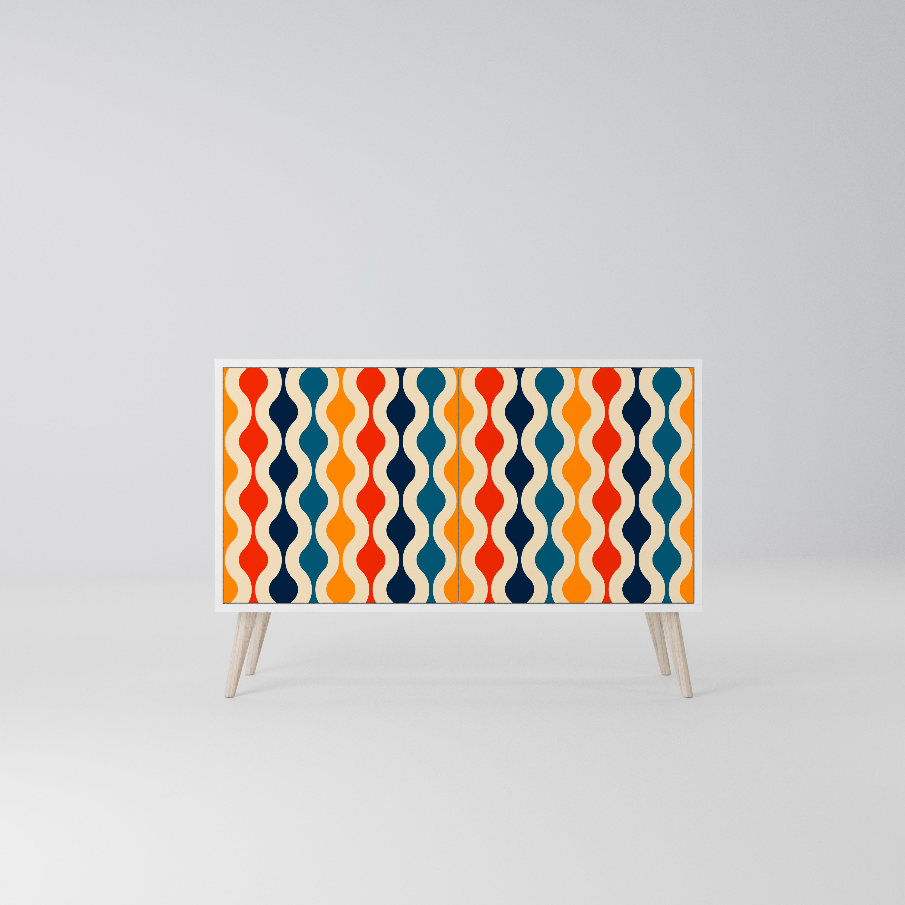 COLORFUL NOSTALGIA Komoda 2-drzwiowa korpus Biały