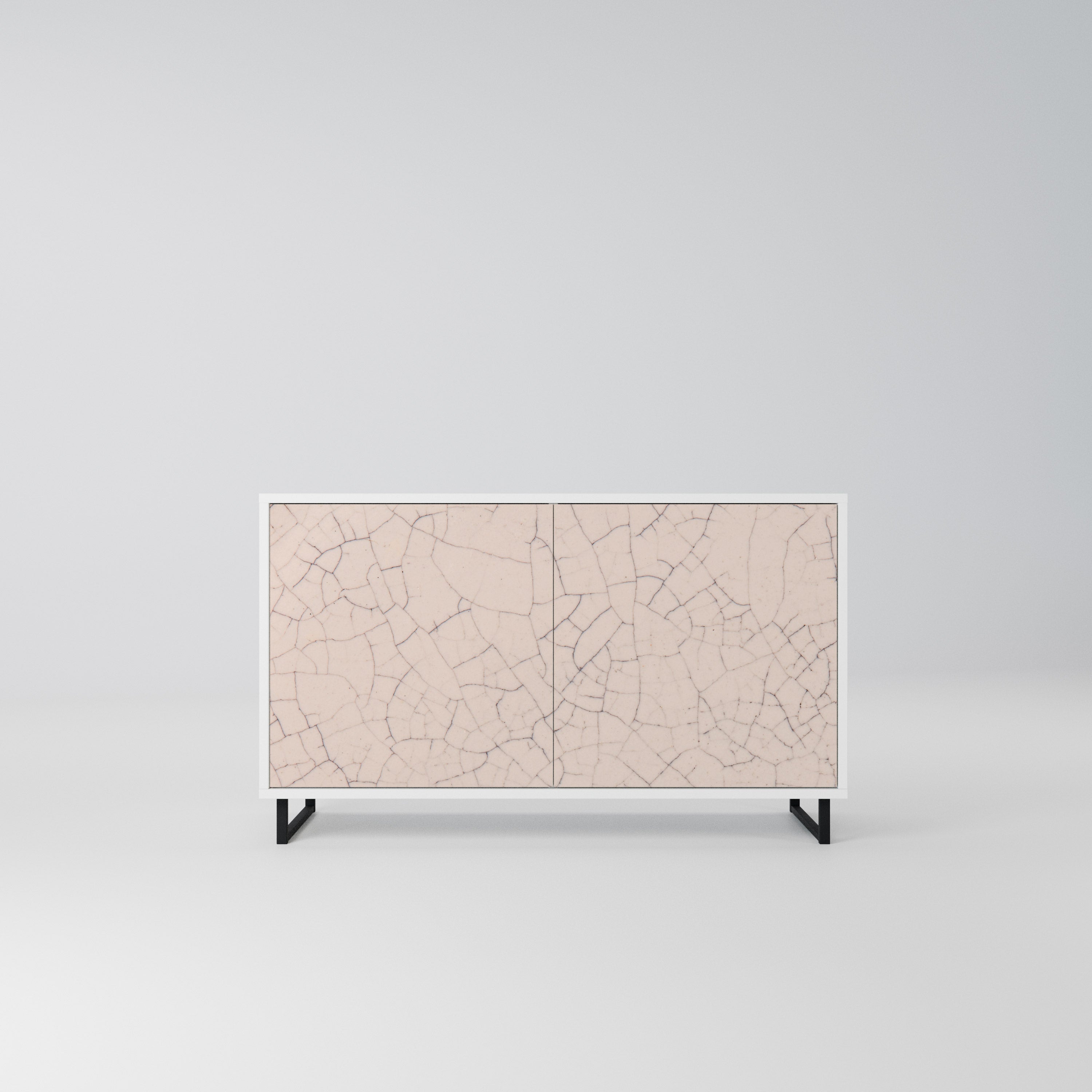 CERAMIC TEXTURE Komoda 2-drzwiowa korpus Biały