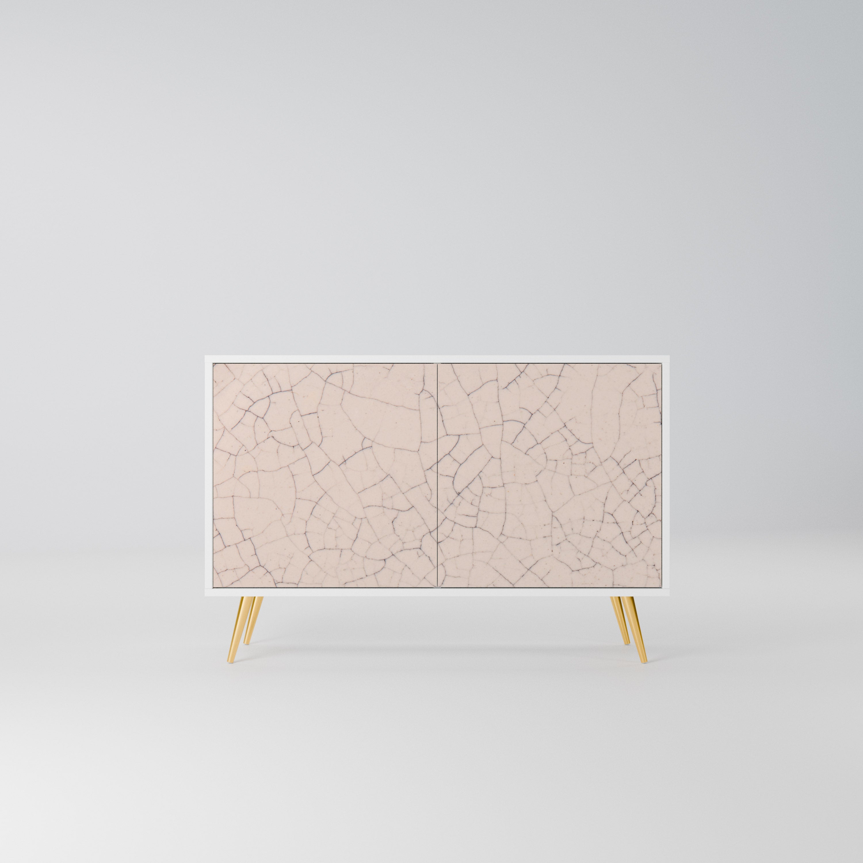 CERAMIC TEXTURE Komoda 2-drzwiowa korpus Biały