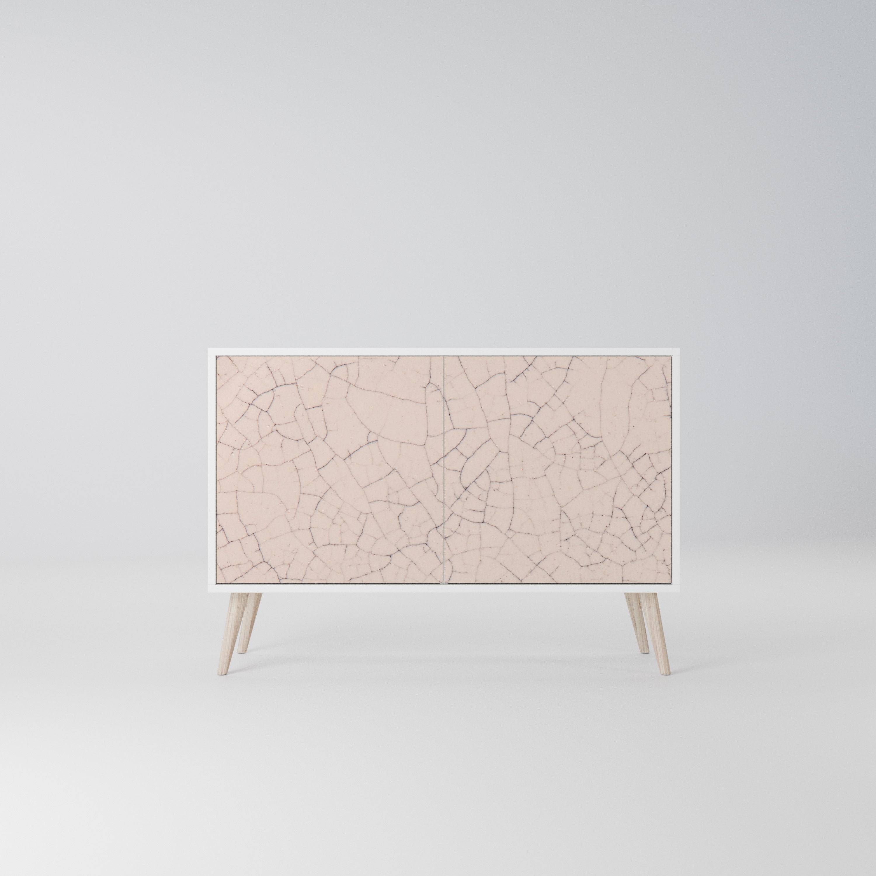 CERAMIC TEXTURE Komoda 2-drzwiowa korpus Biały