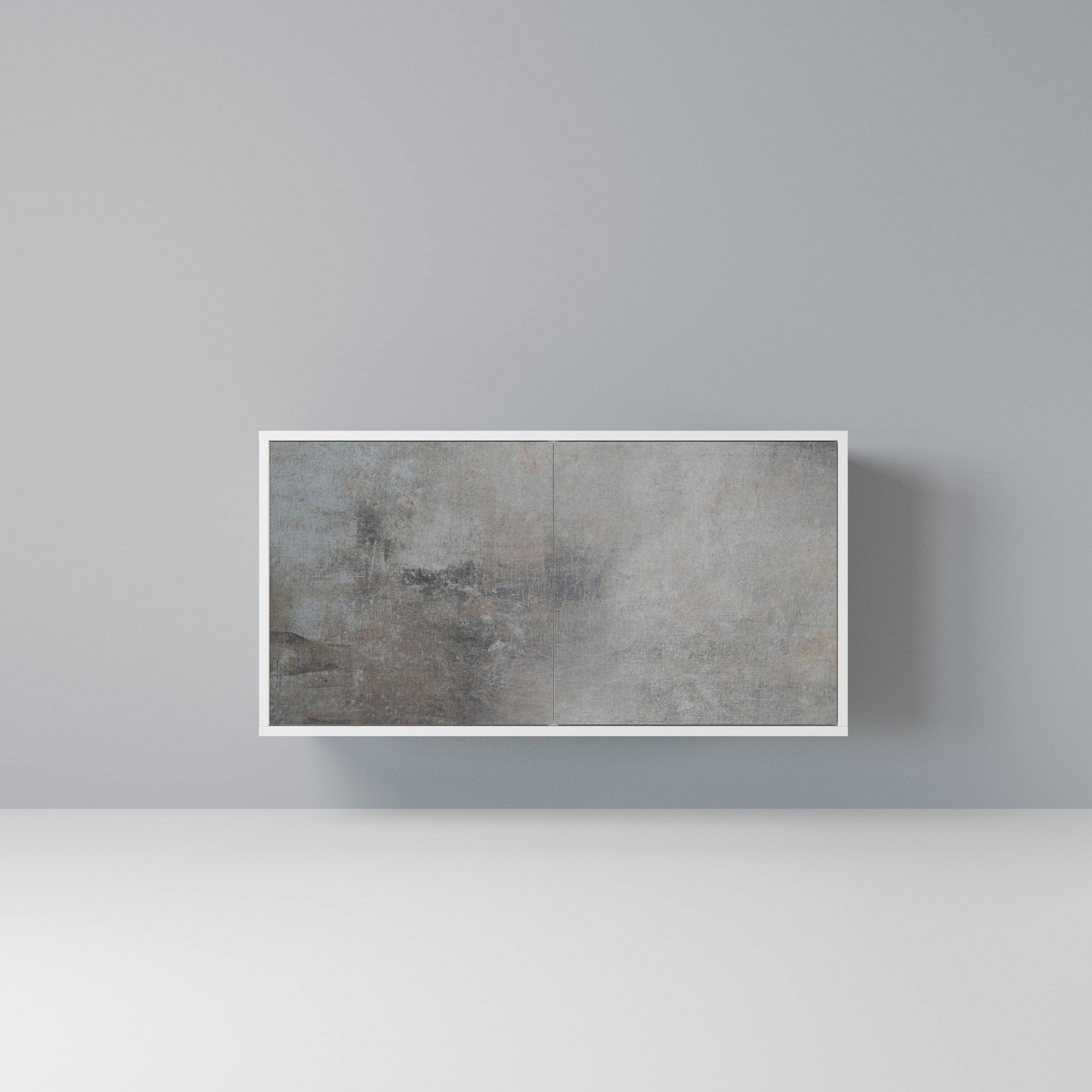 CONCRETE WALL Komoda 2-drzwiowa korpus Biały