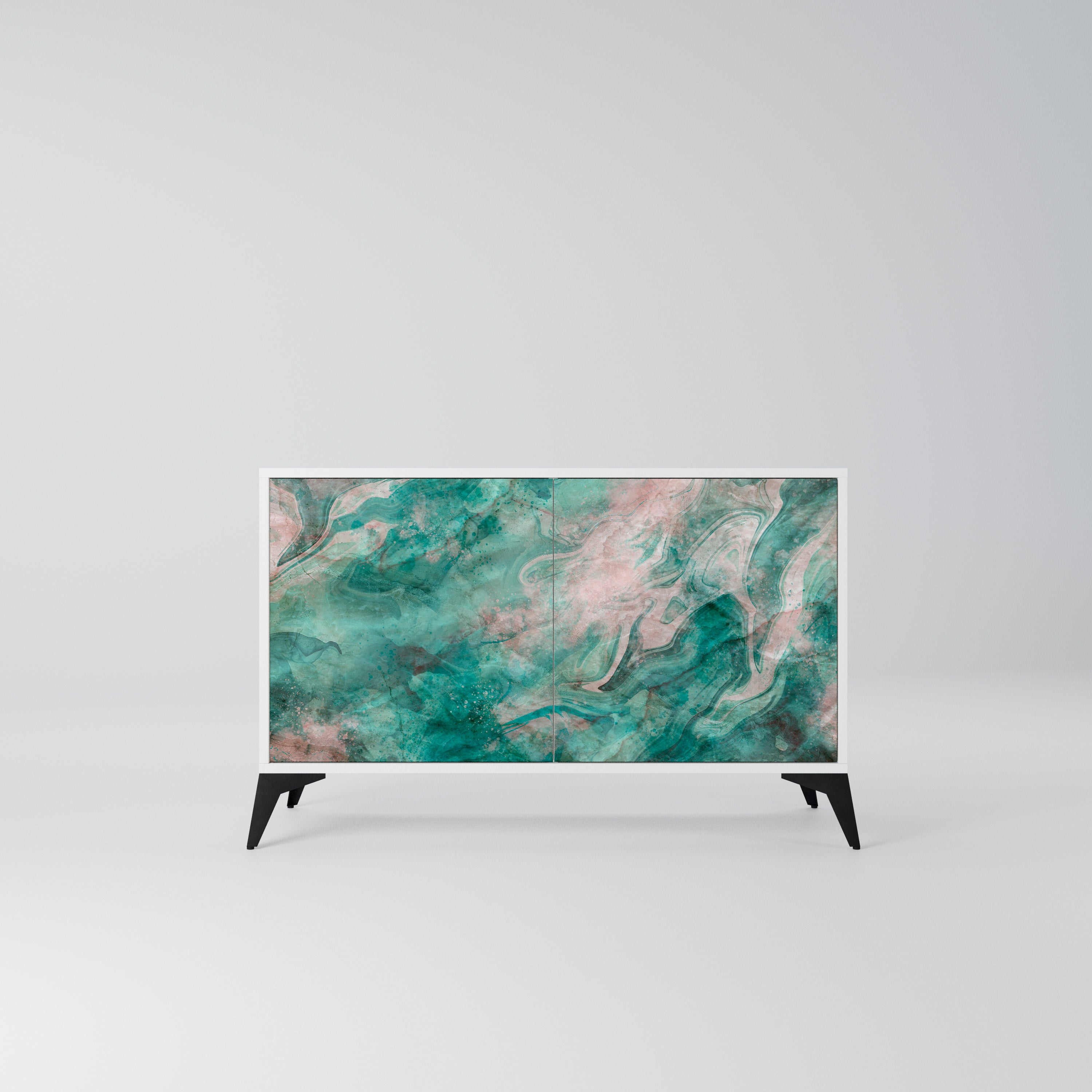 ABSTRACT ALCHEMY Komoda 2-drzwiowa korpus Biały
