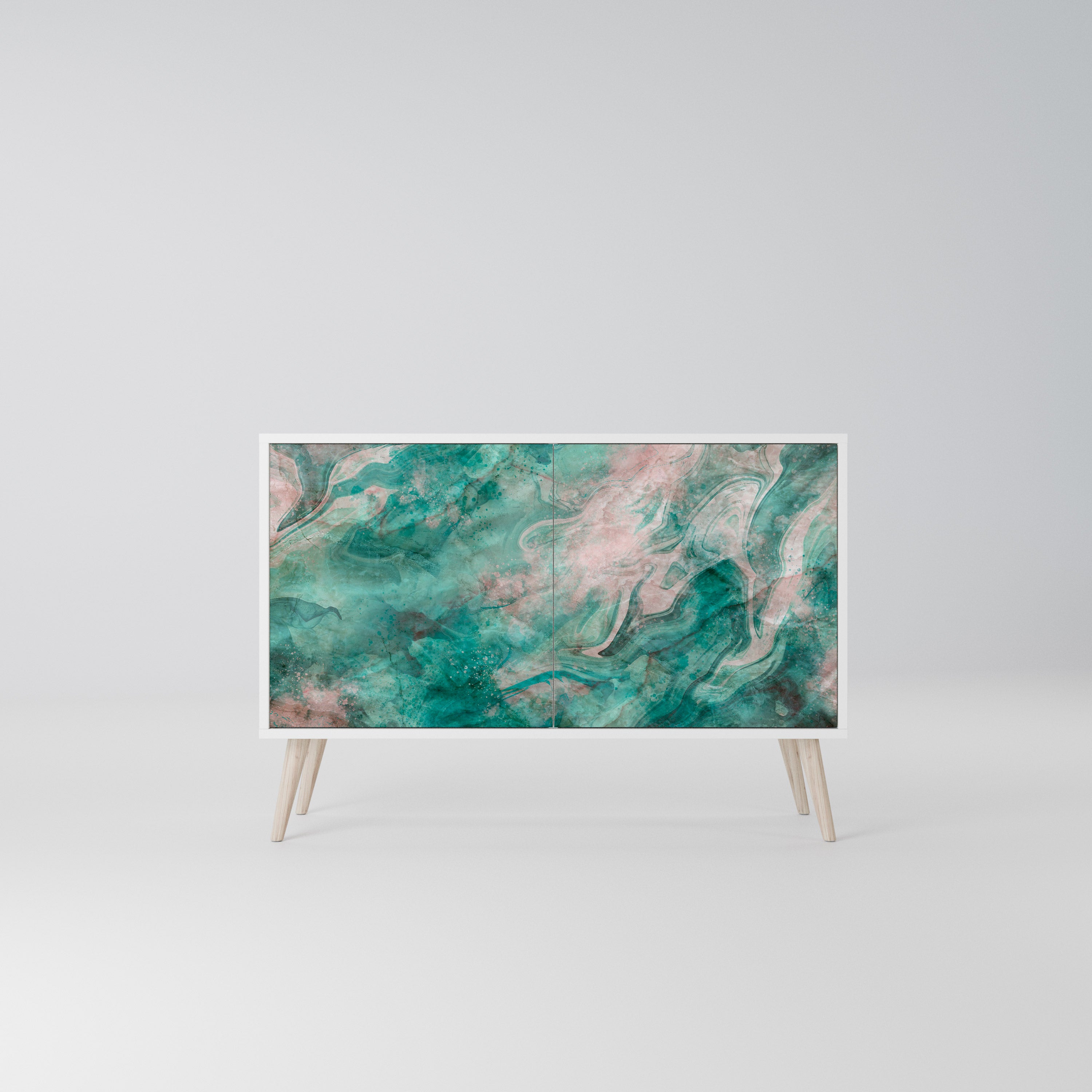 ABSTRACT ALCHEMY Komoda 2-drzwiowa korpus Biały
