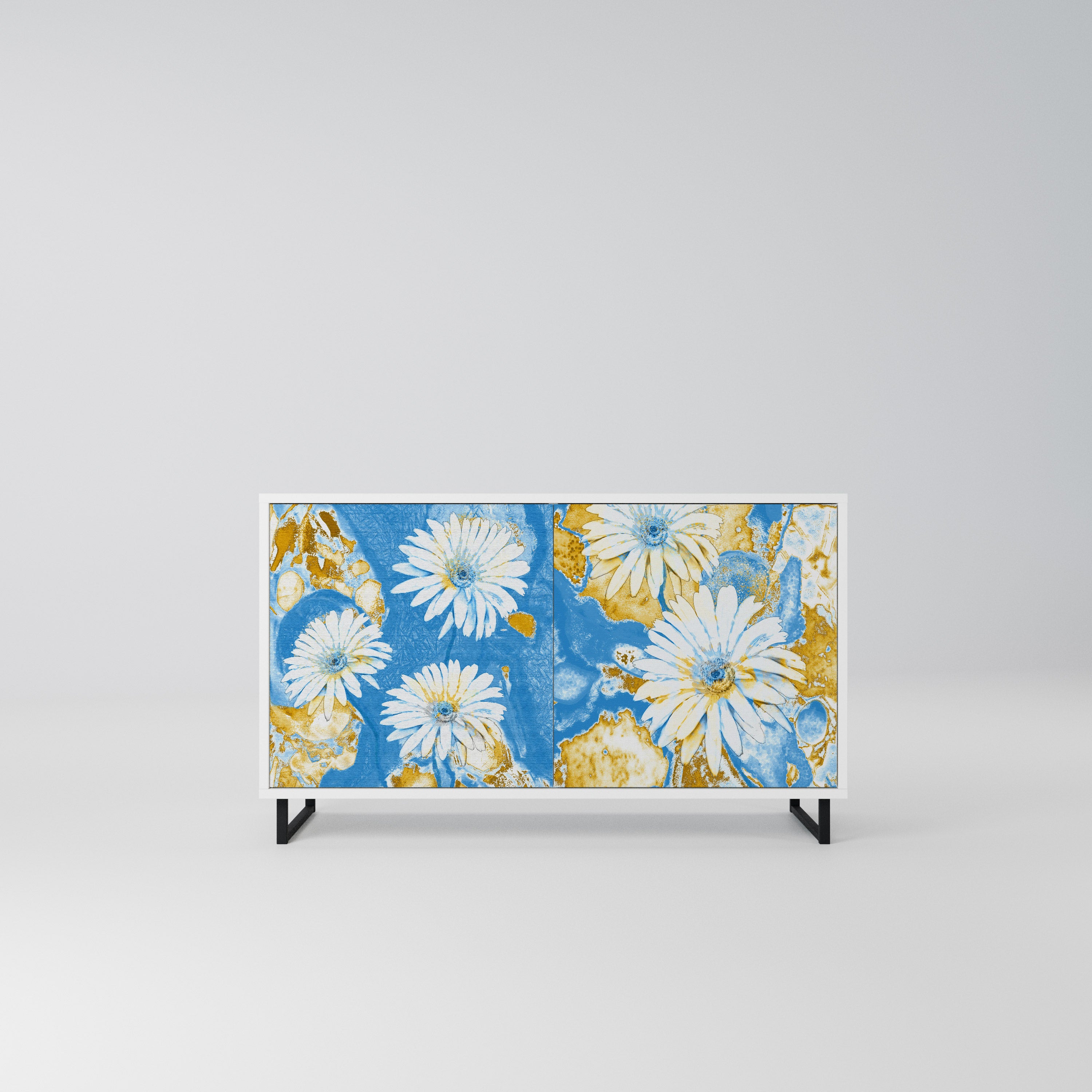 DAISY LUXE Komoda 2-drzwiowa korpus Biały
