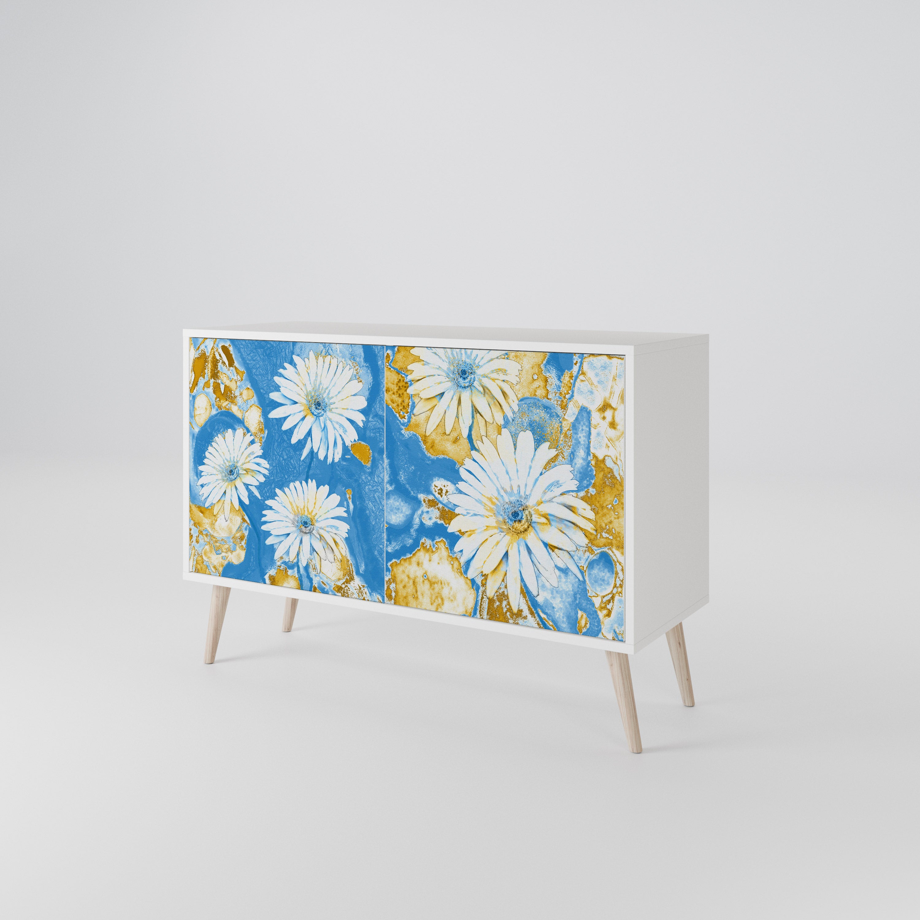 DAISY LUXE Komoda 2-drzwiowa korpus Biały