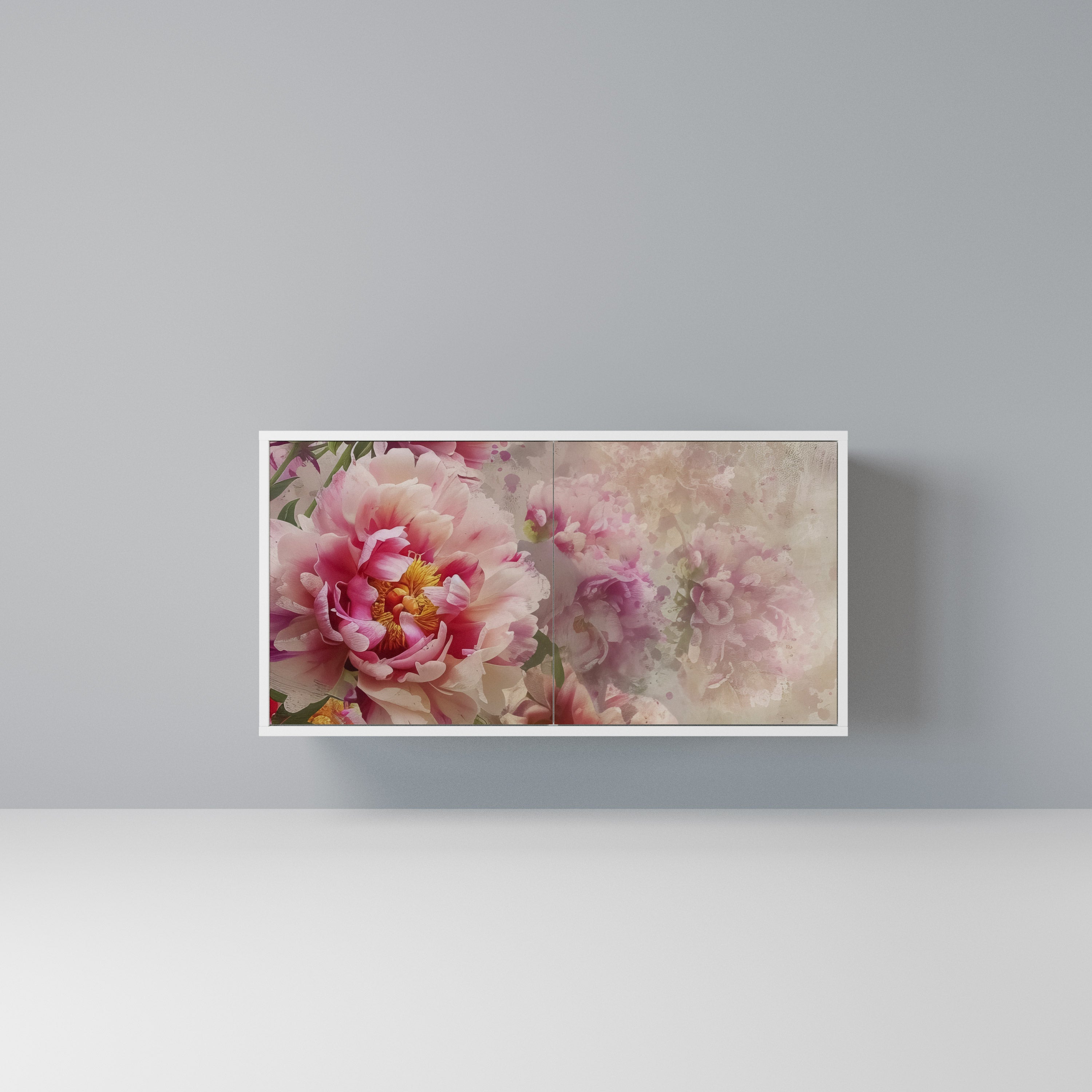 PEONY WHISPER Komoda 2-drzwiowa korpus Biały