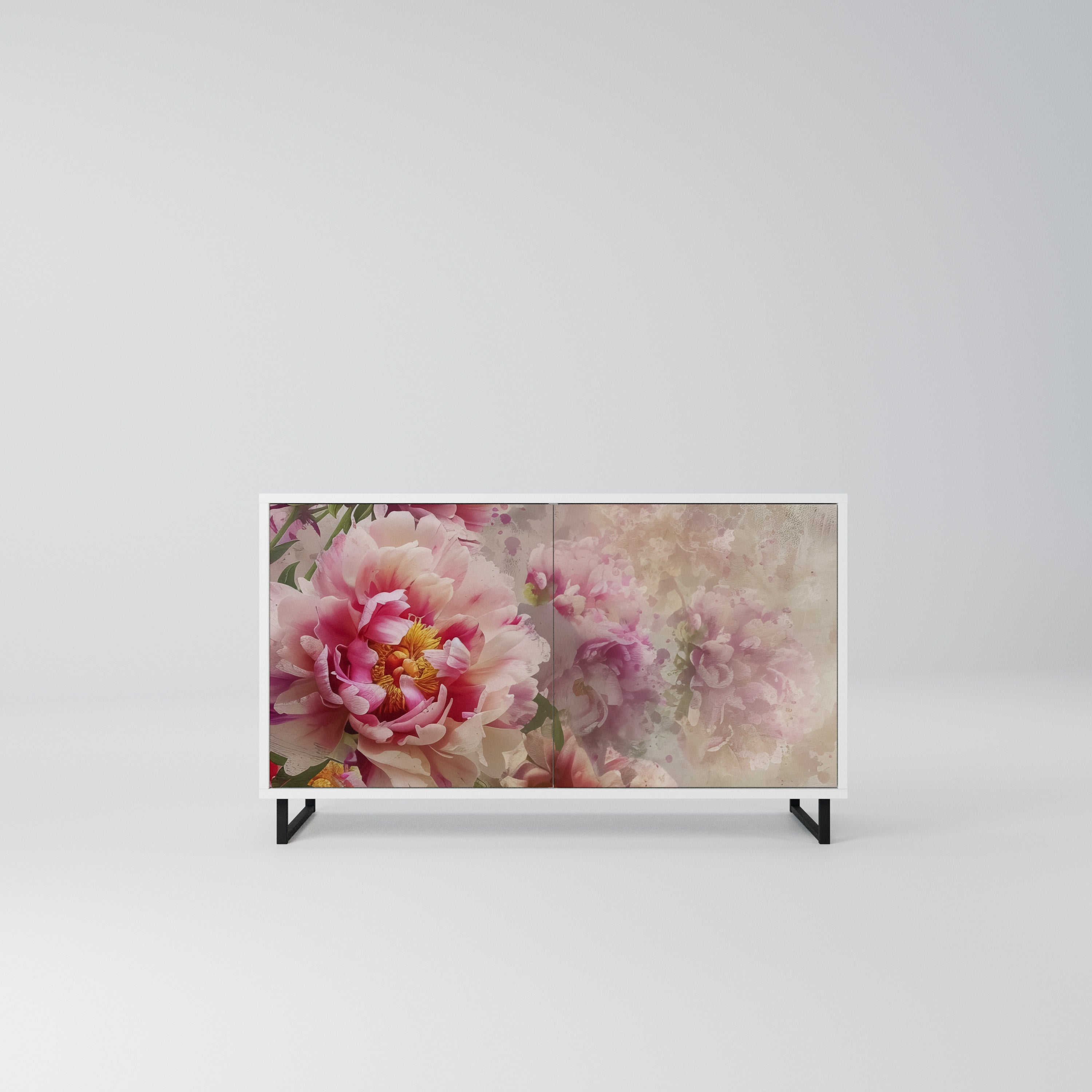 PEONY WHISPER Komoda 2-drzwiowa korpus Biały