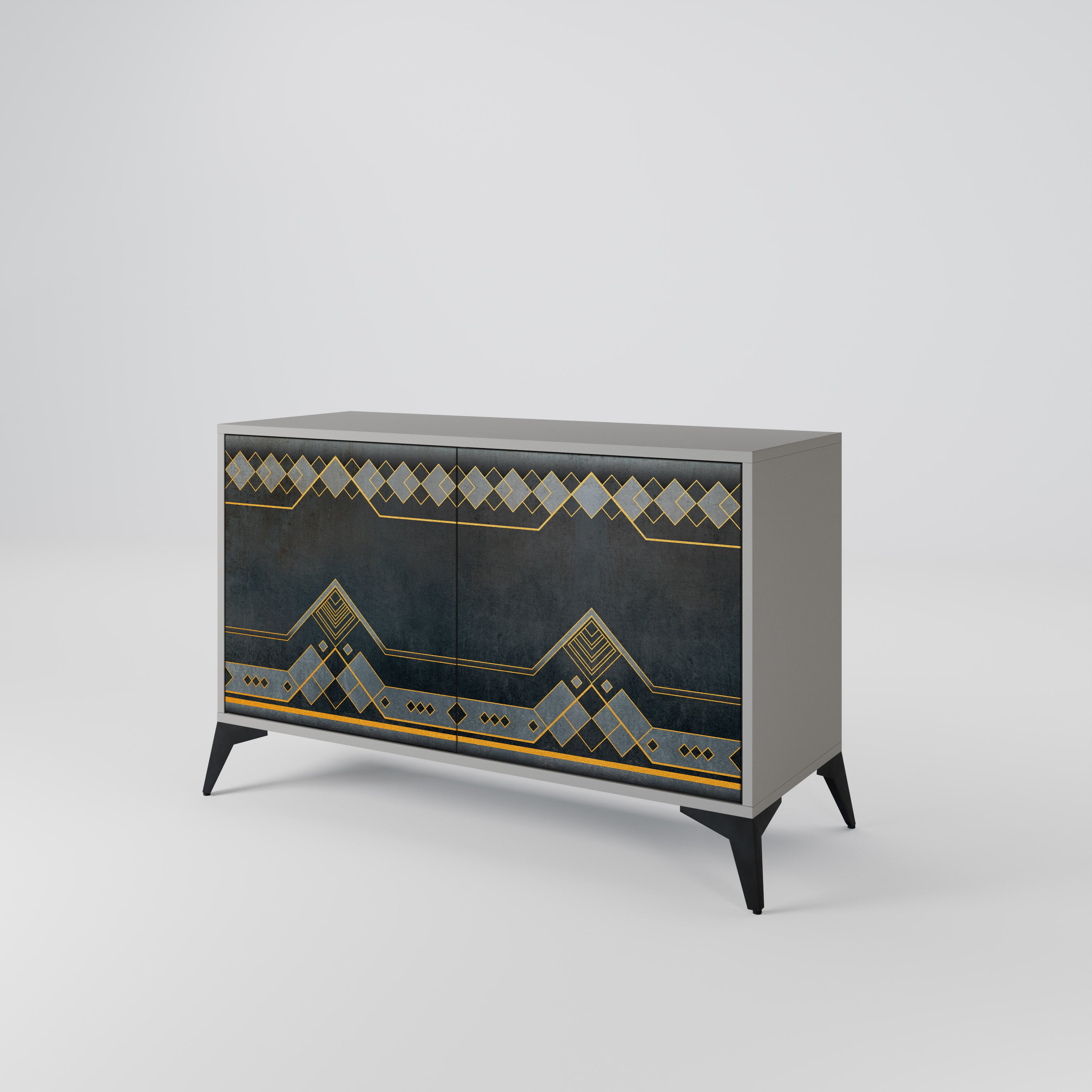 ROYAL ORDINARINESS Komoda 2-drzwiowa korpus Szary