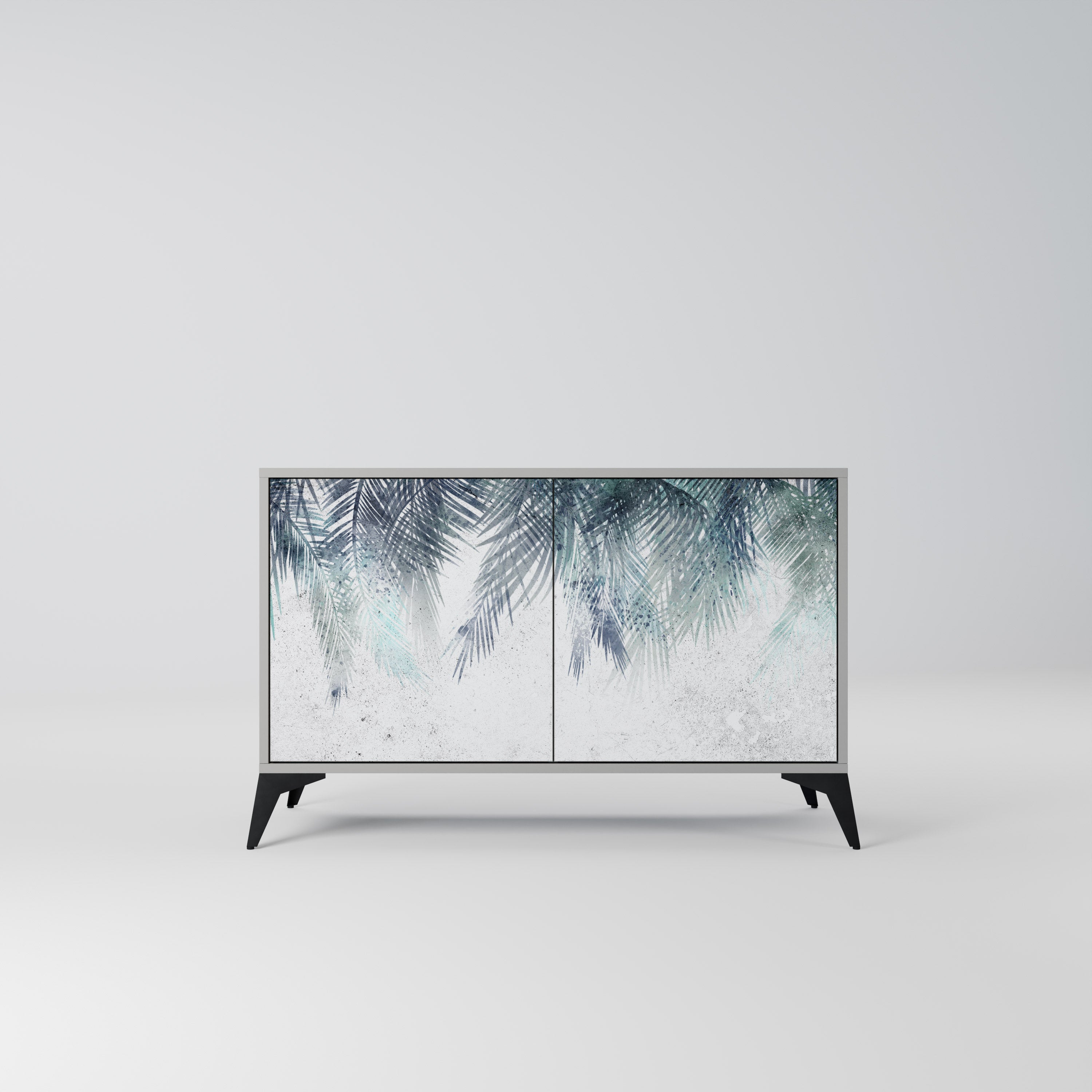 PALM VEIL Komoda 2-drzwiowa korpus Szary