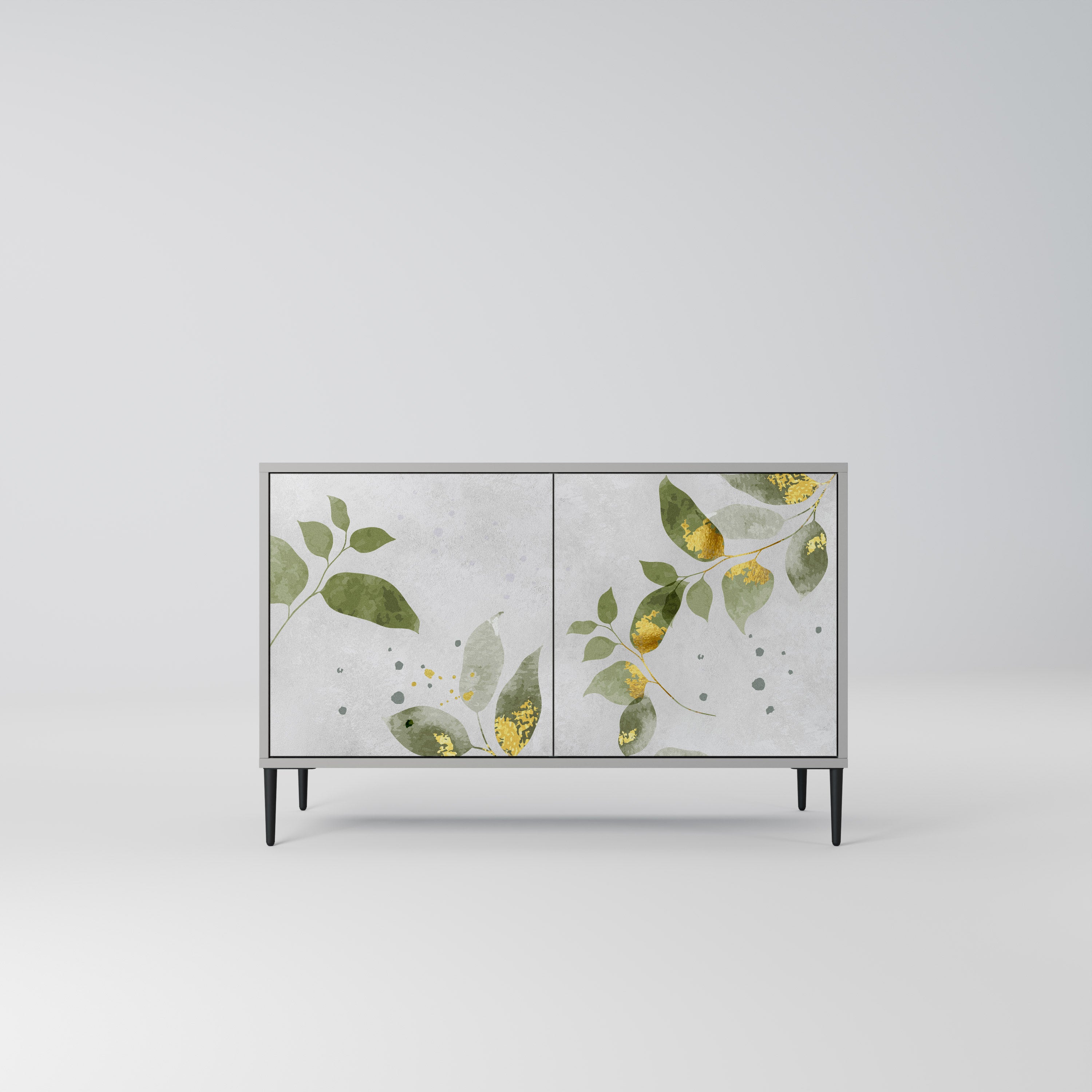 ELEGANT BOTANICS Komoda 2-drzwiowa korpus Szary