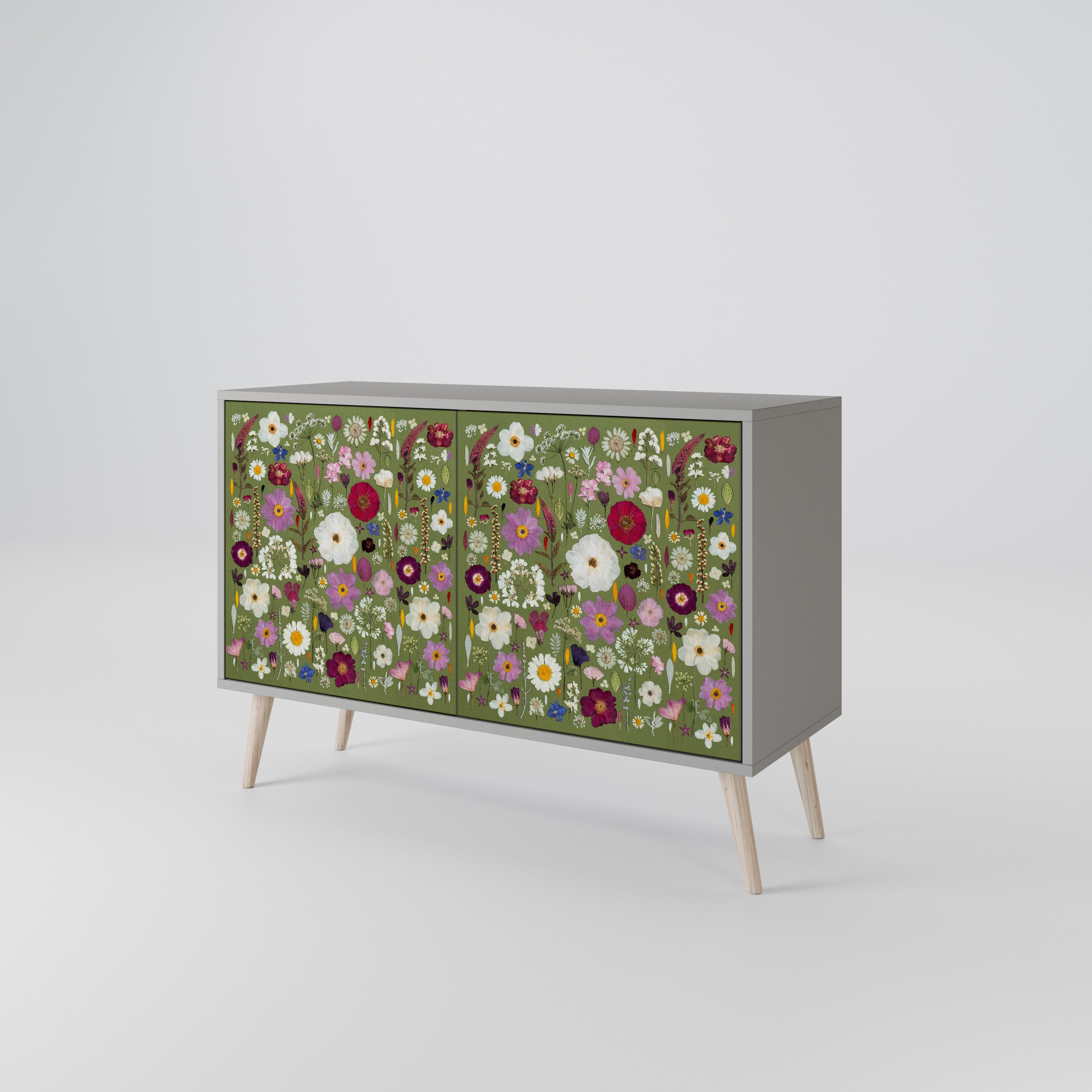 WILD GARDEN Komoda 2-drzwiowa korpus Szary