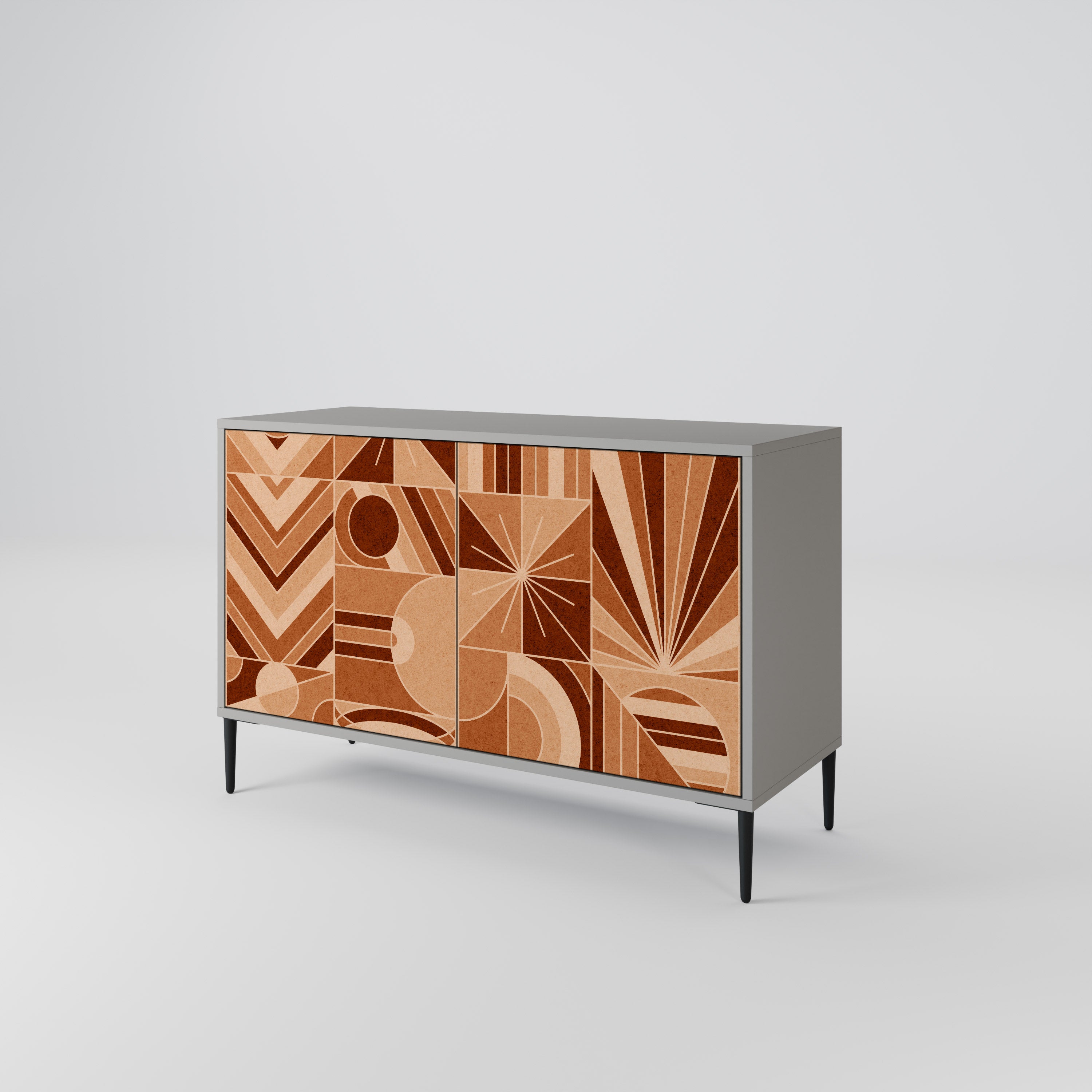 PRISM MOSAIC Komoda 2-drzwiowa korpus Szary