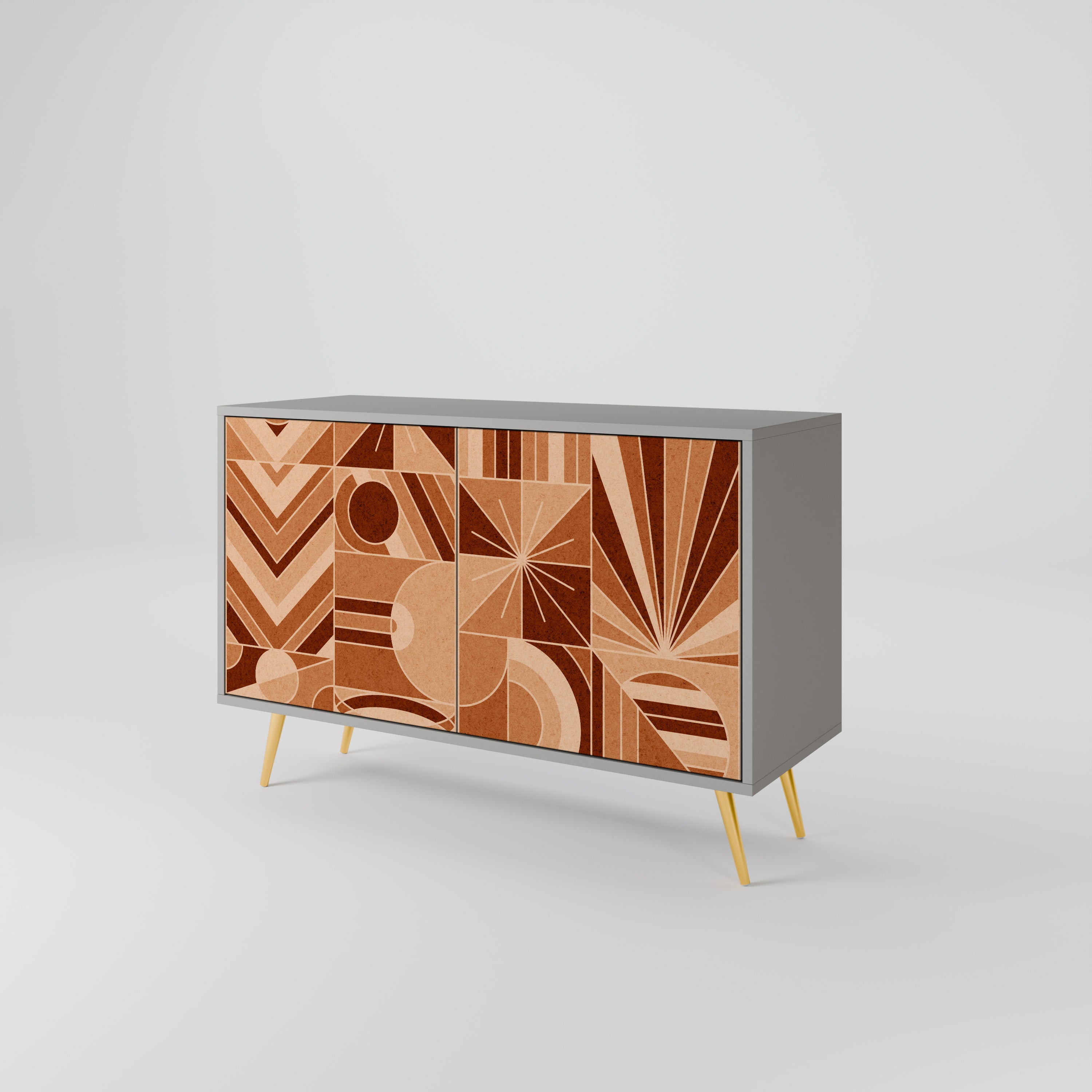 PRISM MOSAIC Komoda 2-drzwiowa korpus Szary