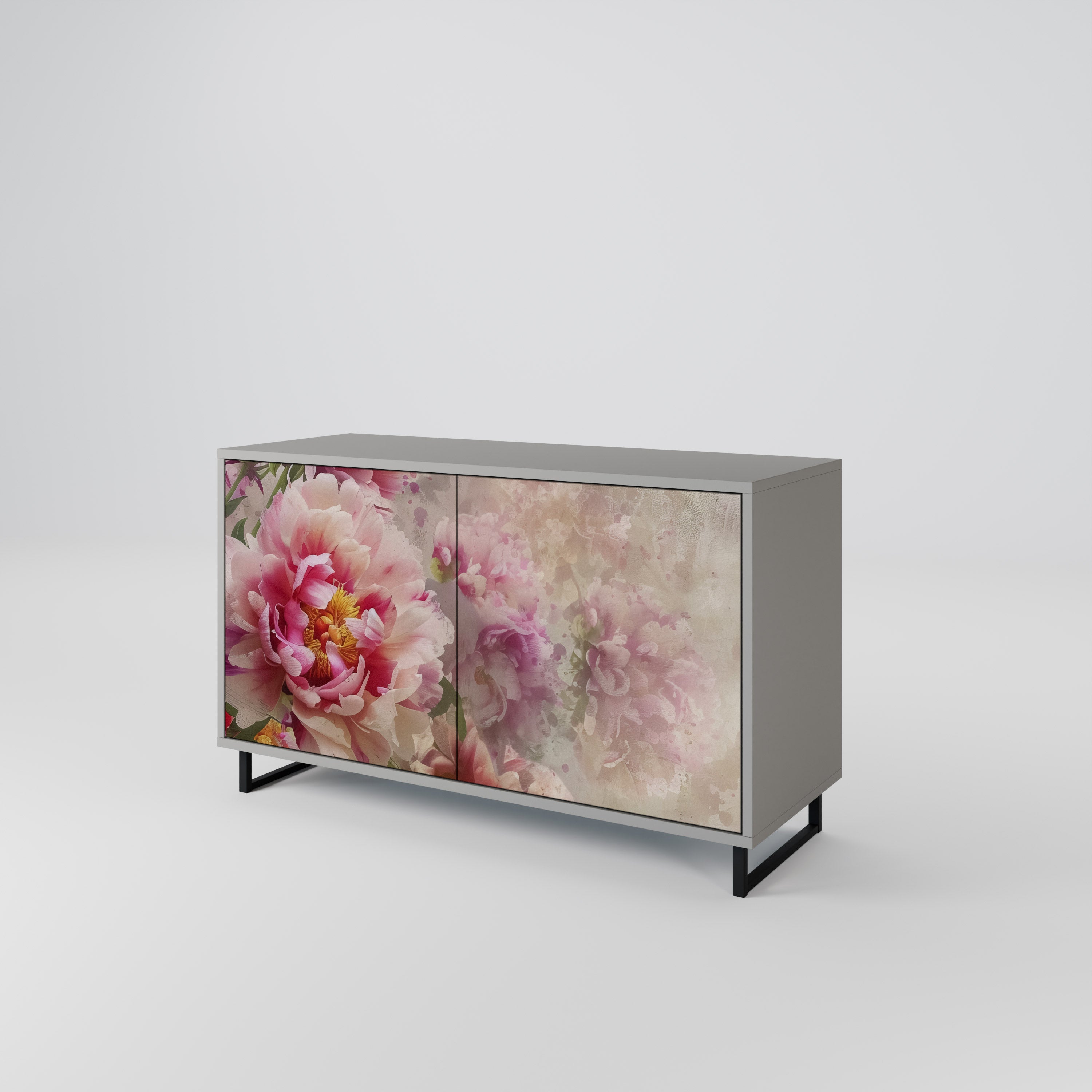PEONY WHISPER Komoda 2-drzwiowa korpus Szary