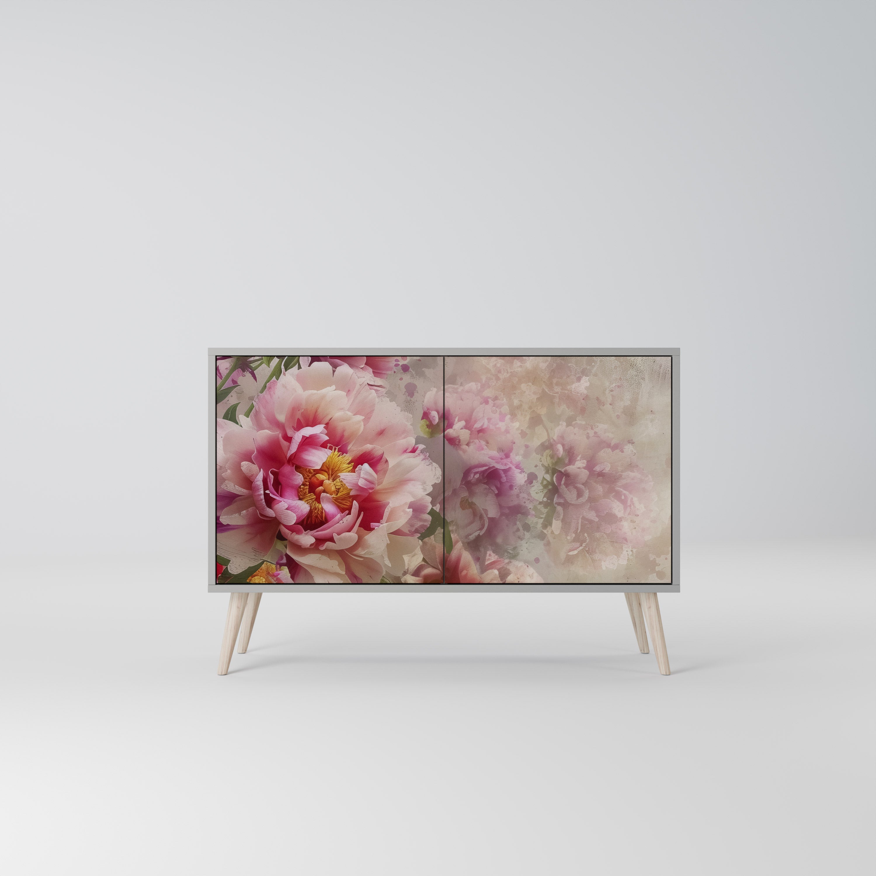 PEONY WHISPER Komoda 2-drzwiowa korpus Szary
