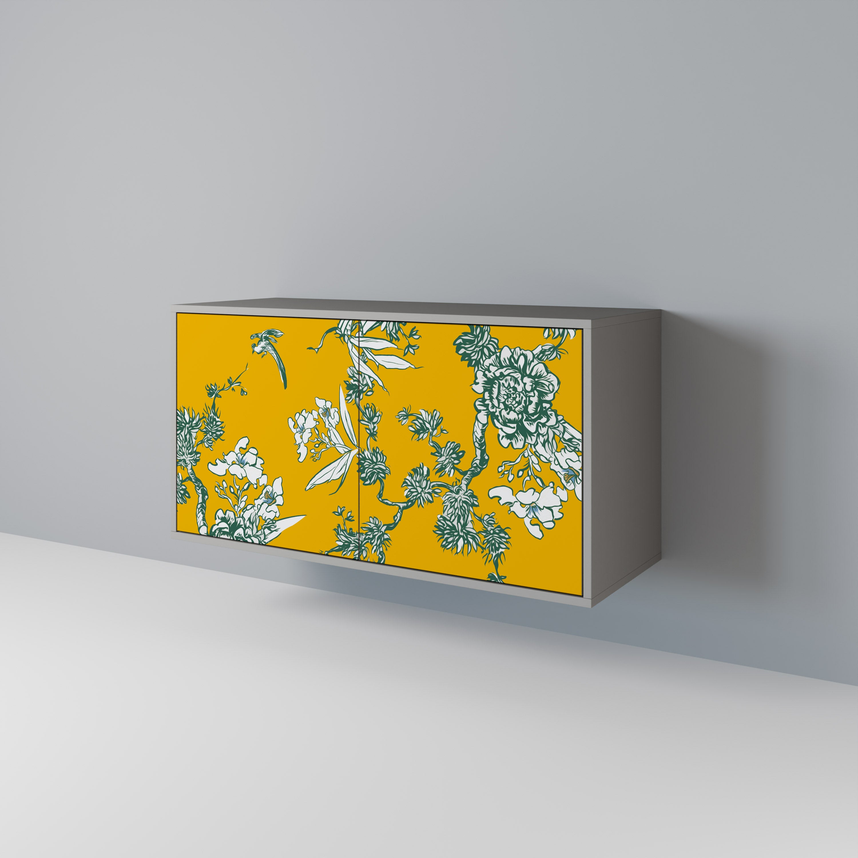 YELLOW CHINOISERIE Komoda 2-drzwiowa korpus Szary