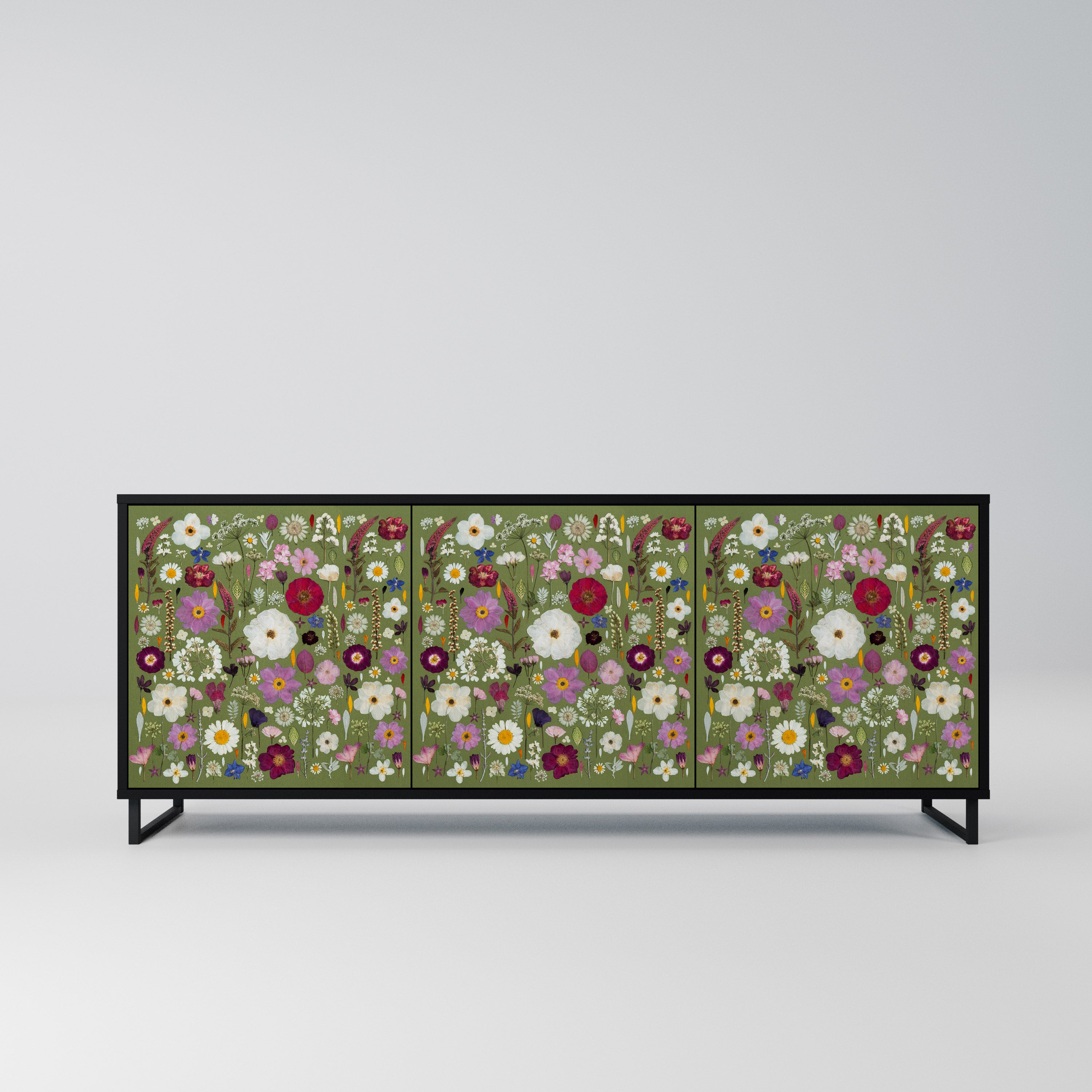 WILD GARDEN Komoda 3-drzwiowa korpus Czarny