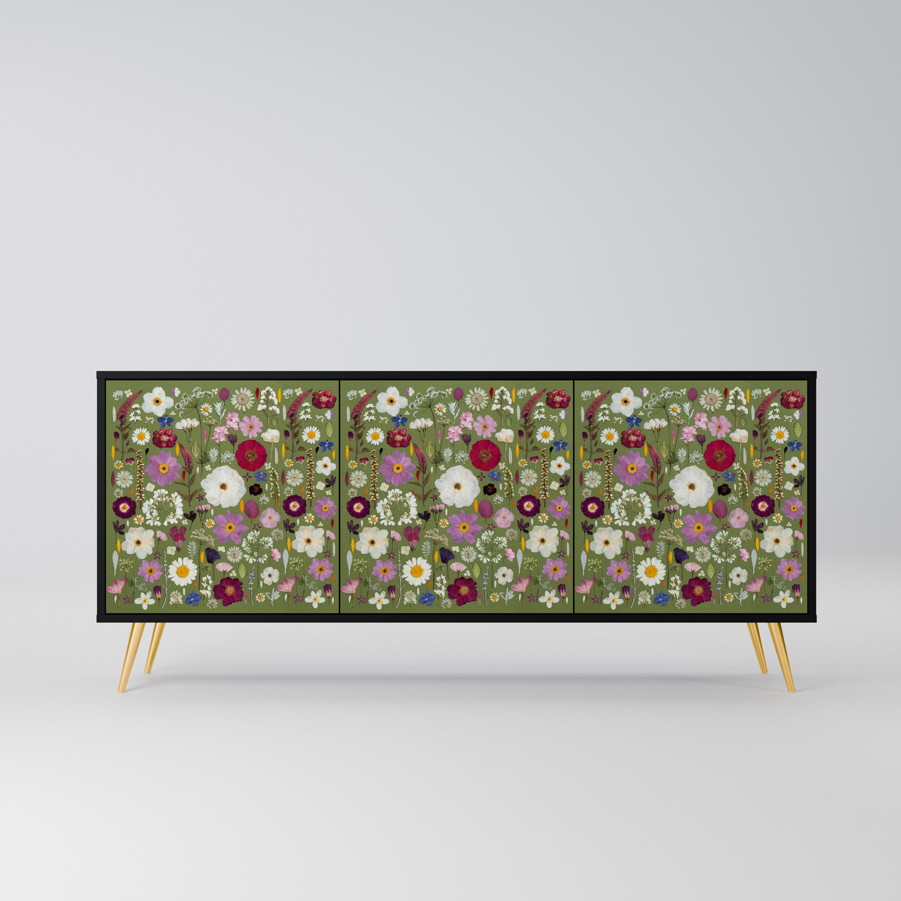 WILD GARDEN Komoda 3-drzwiowa korpus Czarny