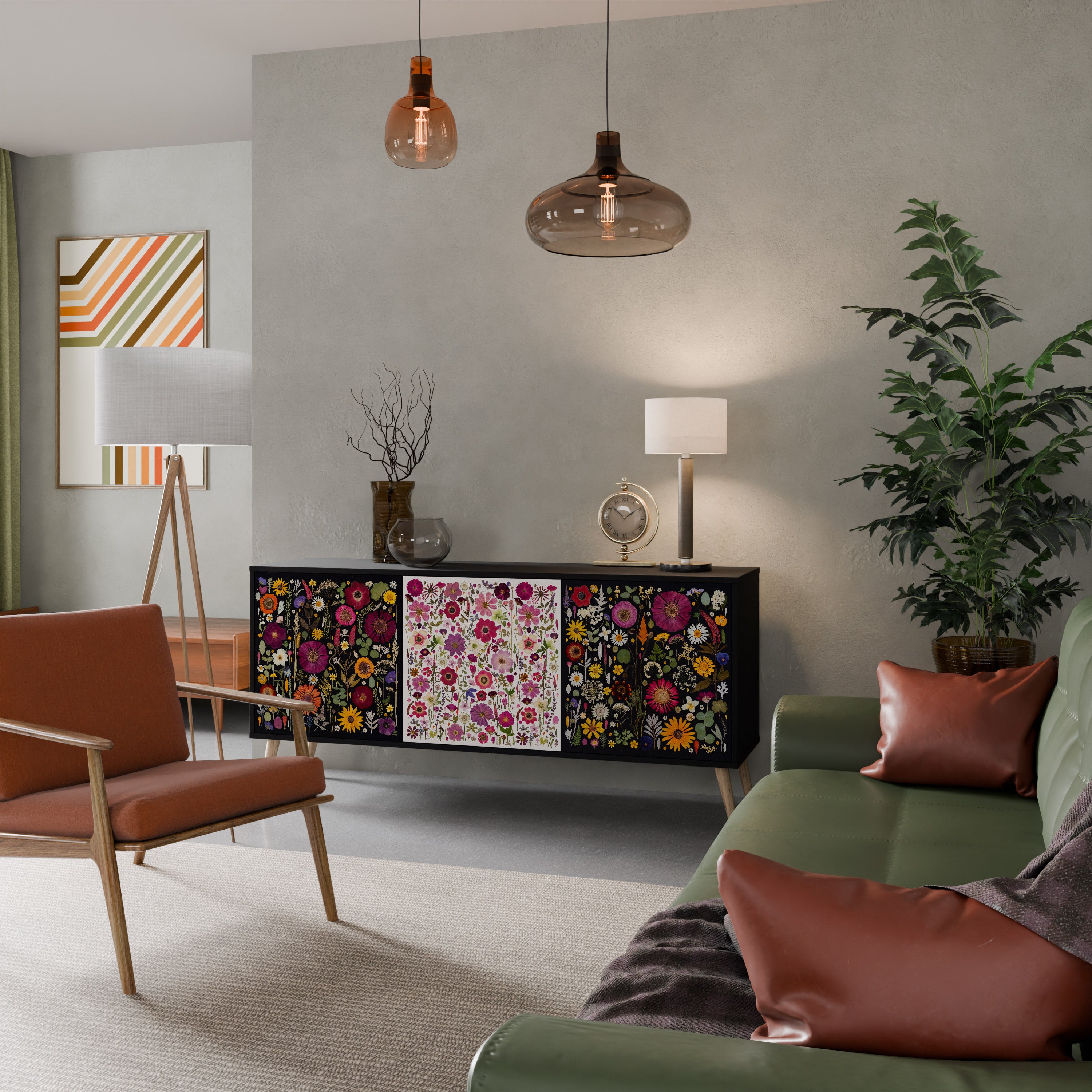 DAYNITE GARDEN Komoda 3-drzwiowa korpus Czarny