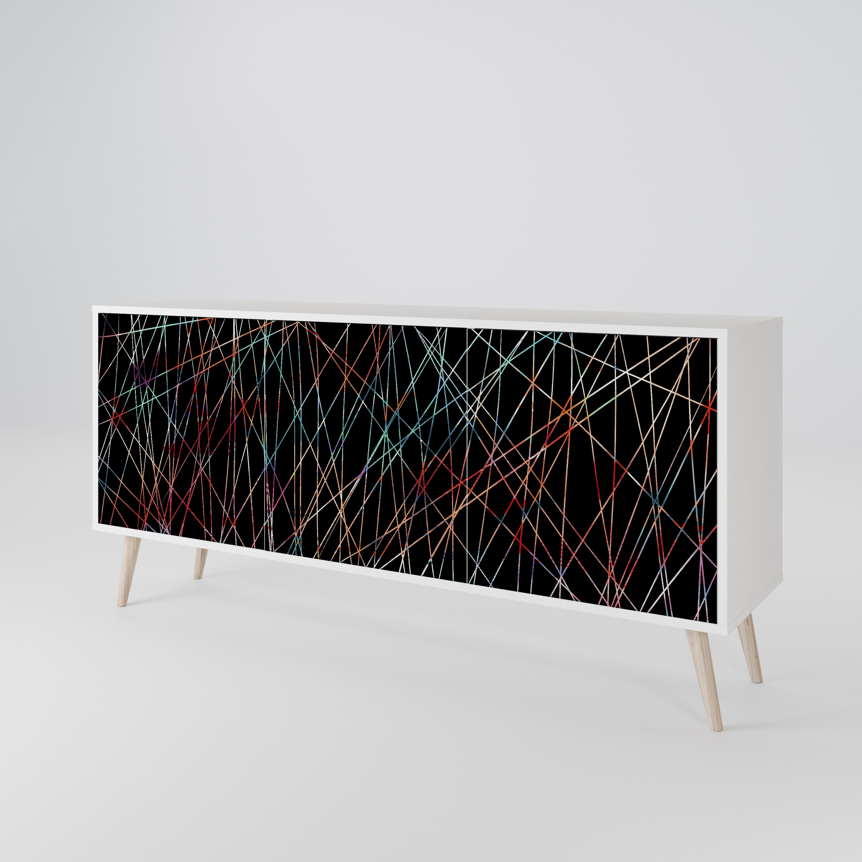LUMINOUS SNARE Komoda 3-drzwiowa korpus Biały