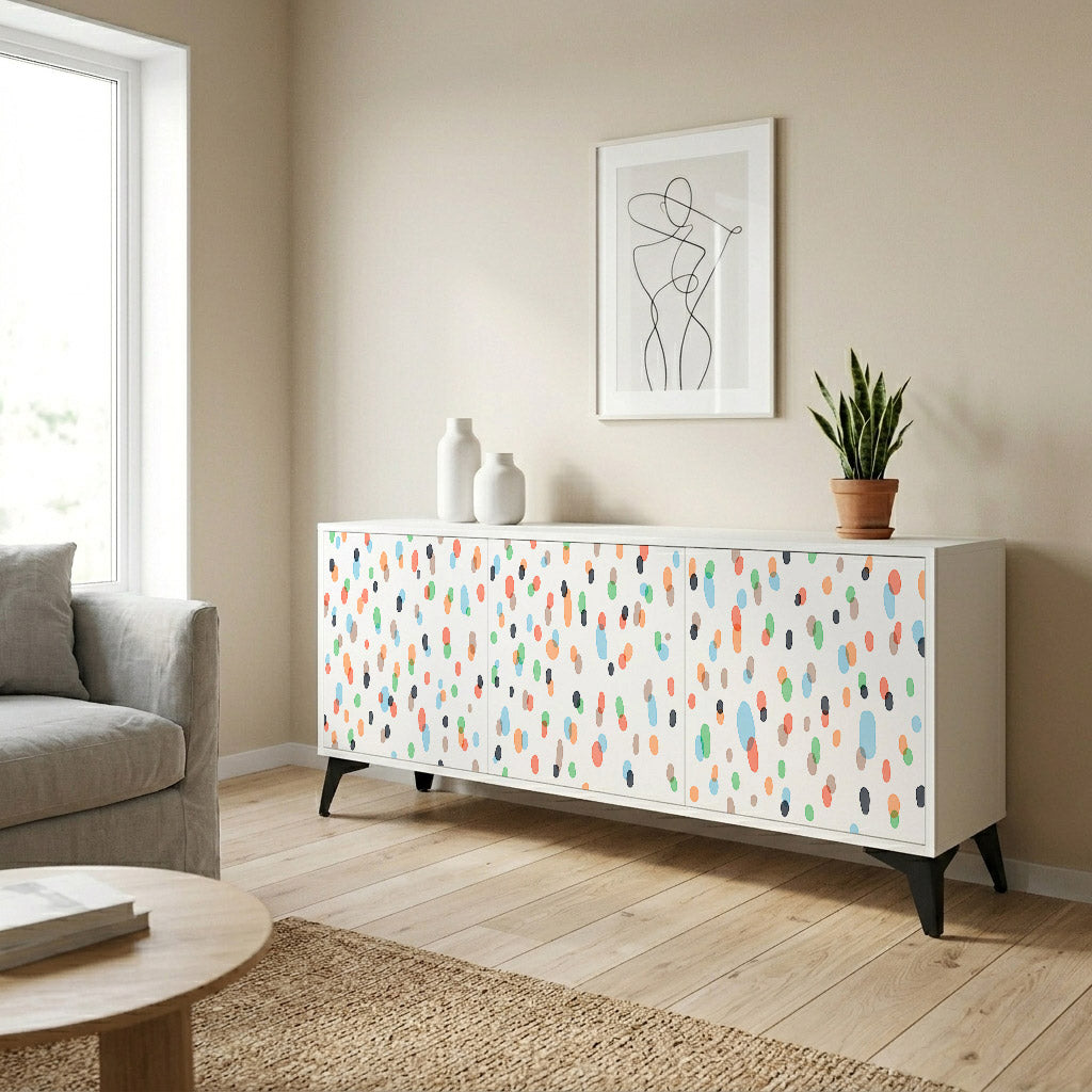 ENERGETIC SPOTS Komoda 3-drzwiowa korpus Biały