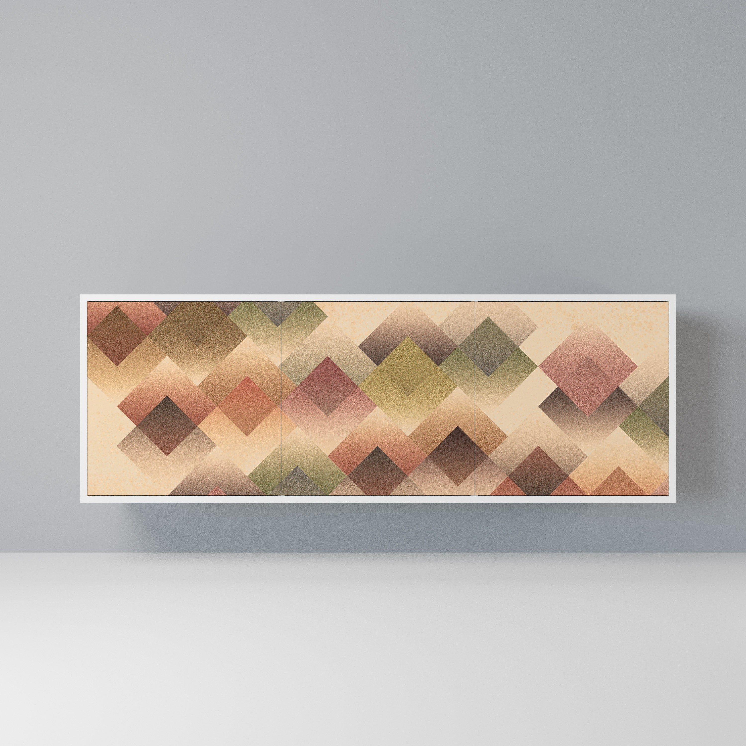 GEOMETRIC FUSION Komoda 3-drzwiowa korpus Biały