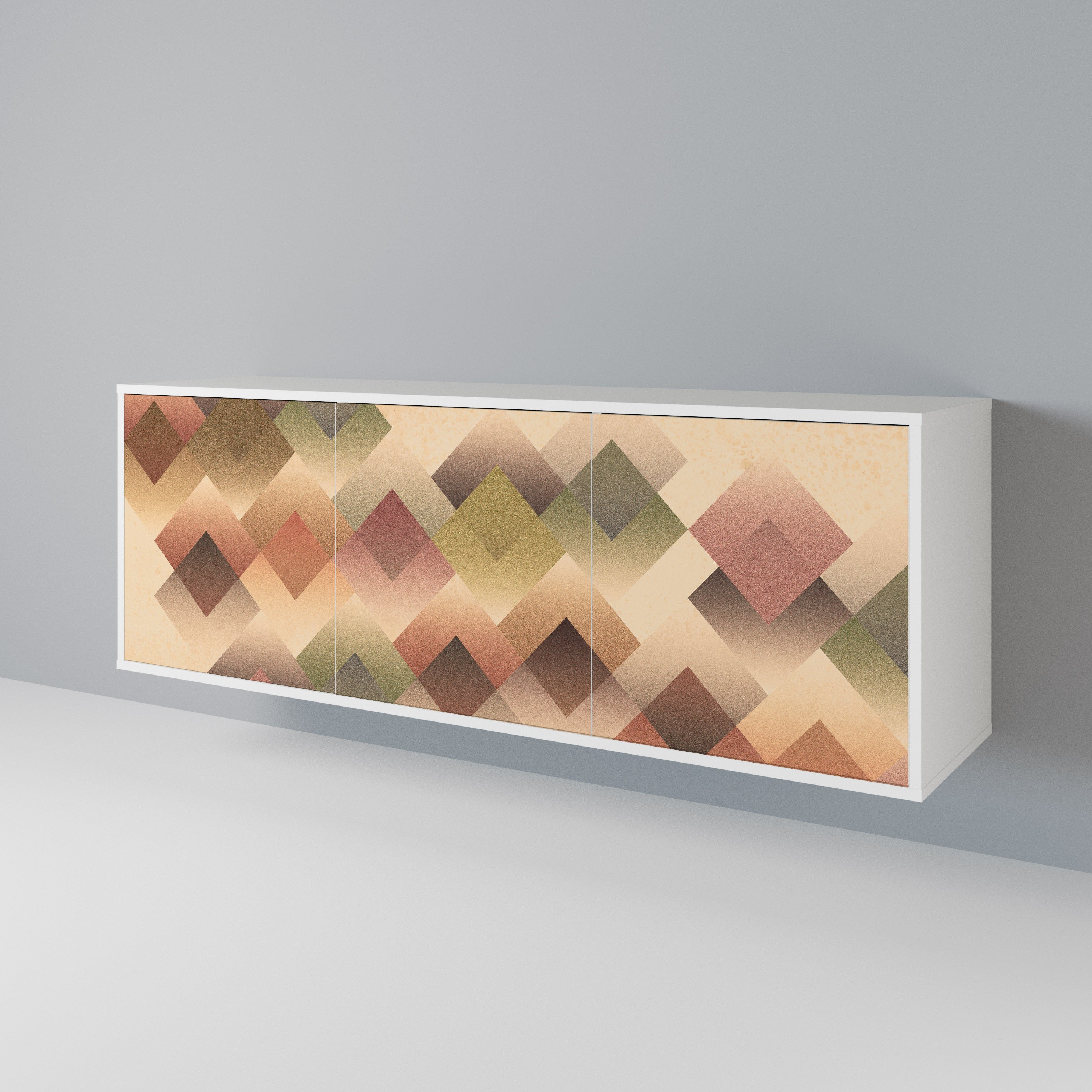 GEOMETRIC FUSION Komoda 3-drzwiowa korpus Biały