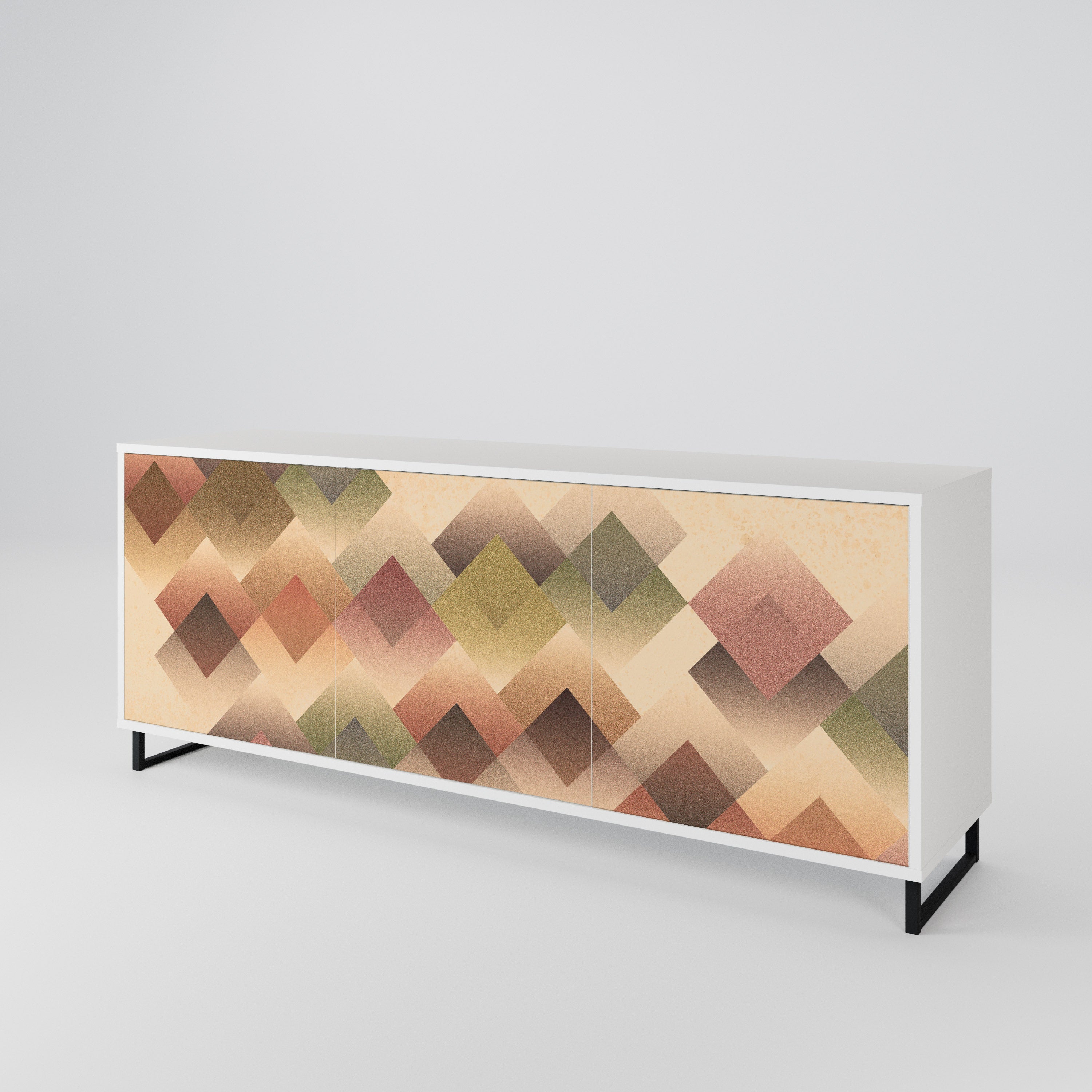 GEOMETRIC FUSION Komoda 3-drzwiowa korpus Biały