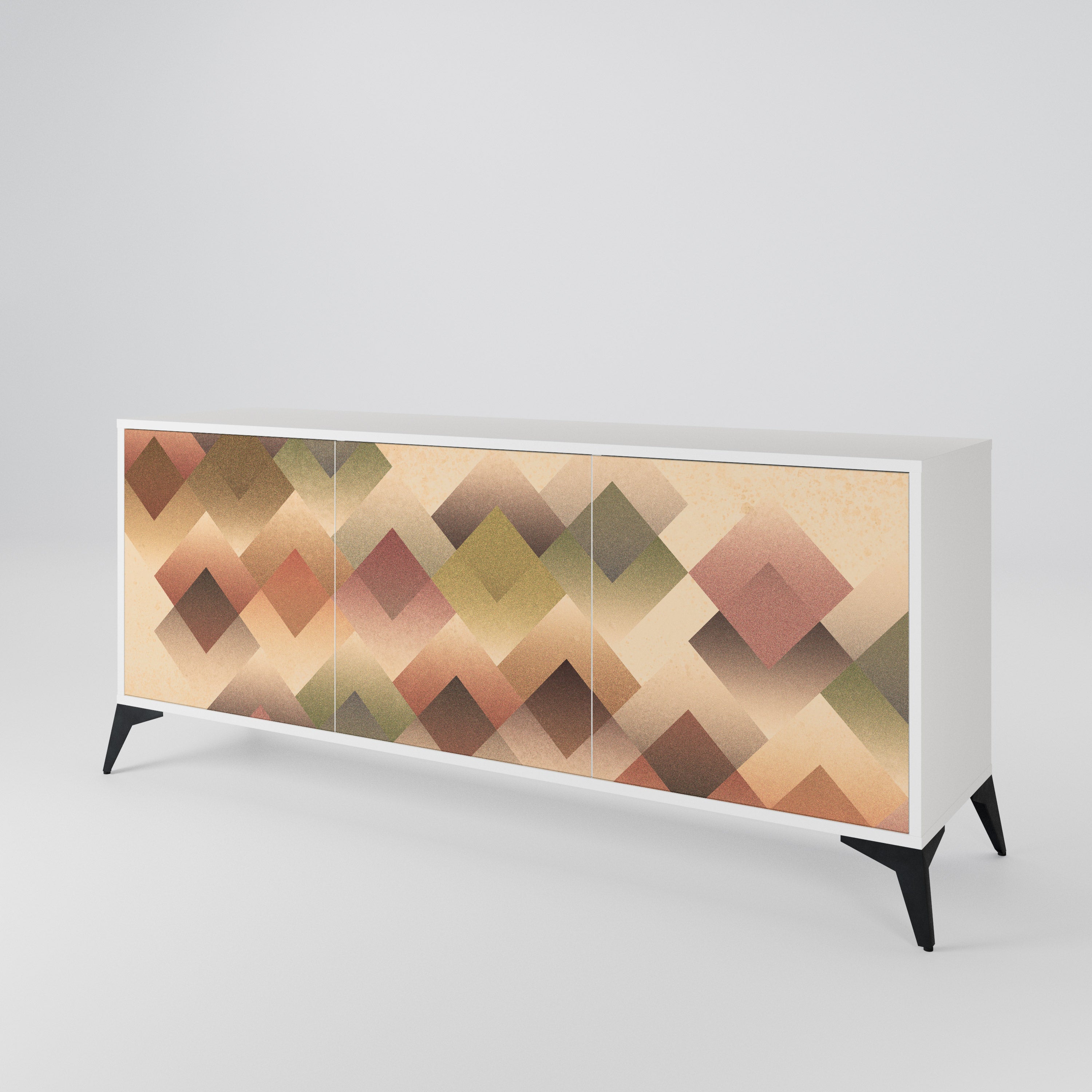 GEOMETRIC FUSION Komoda 3-drzwiowa korpus Biały