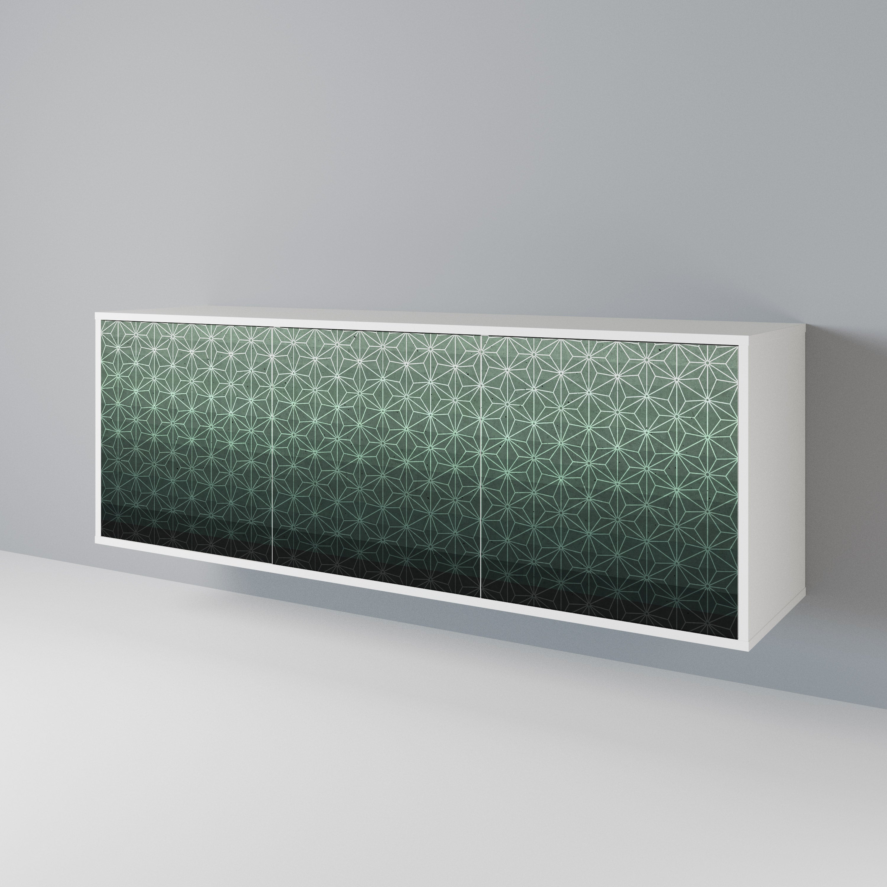 ORNAMENTAL GLIMMER Komoda 3-drzwiowa korpus Biały