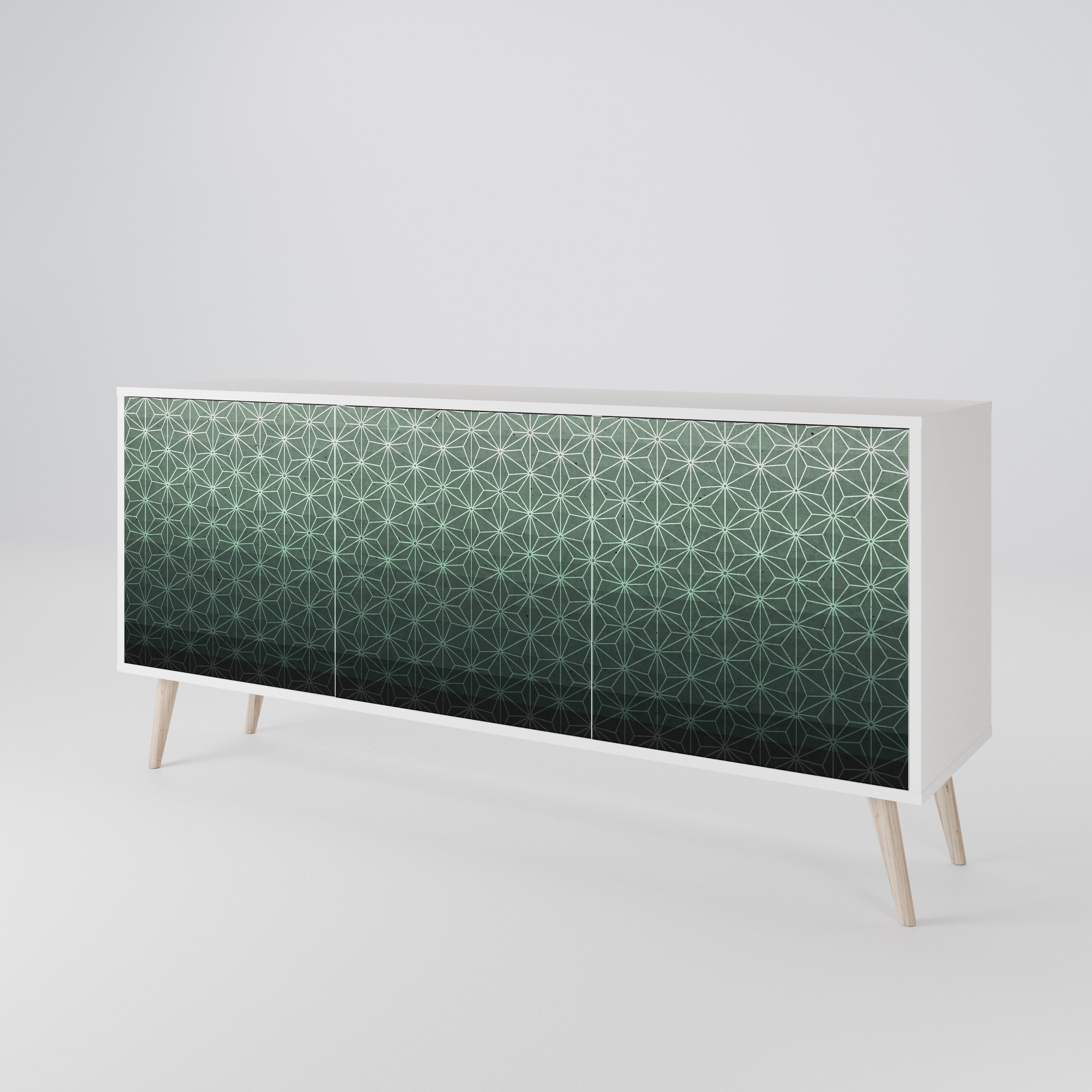 ORNAMENTAL GLIMMER Komoda 3-drzwiowa korpus Biały