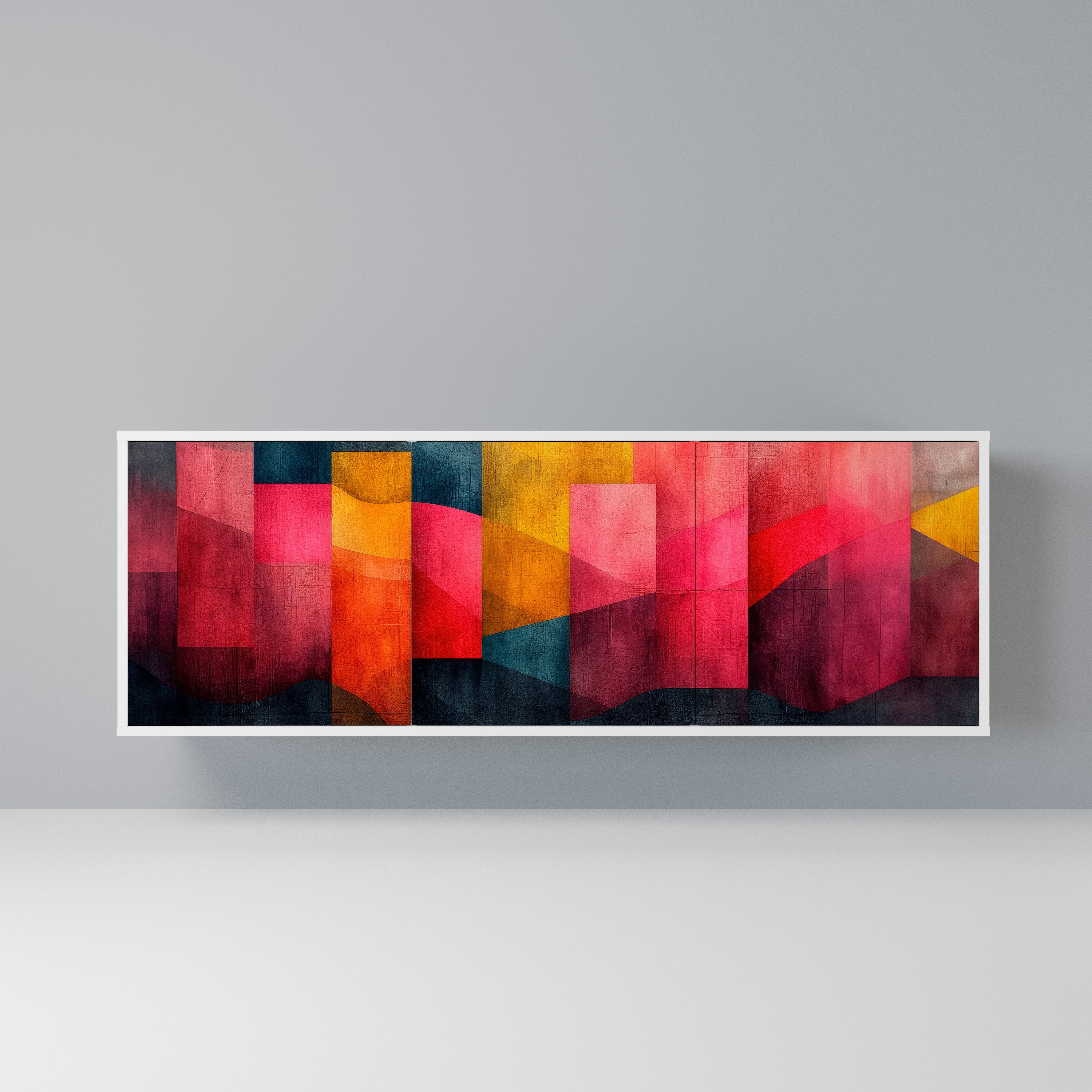 COLORFUL SOUNDS Komoda 3-drzwiowa korpus Biały