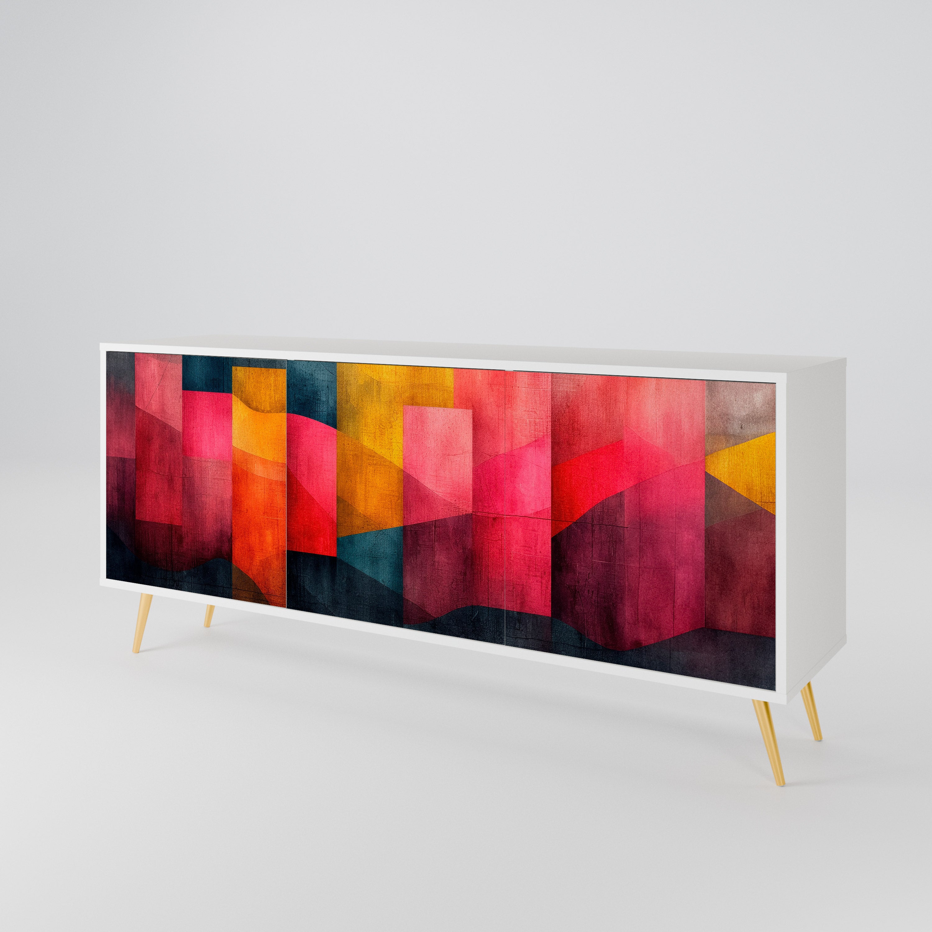 COLORFUL SOUNDS Komoda 3-drzwiowa korpus Biały