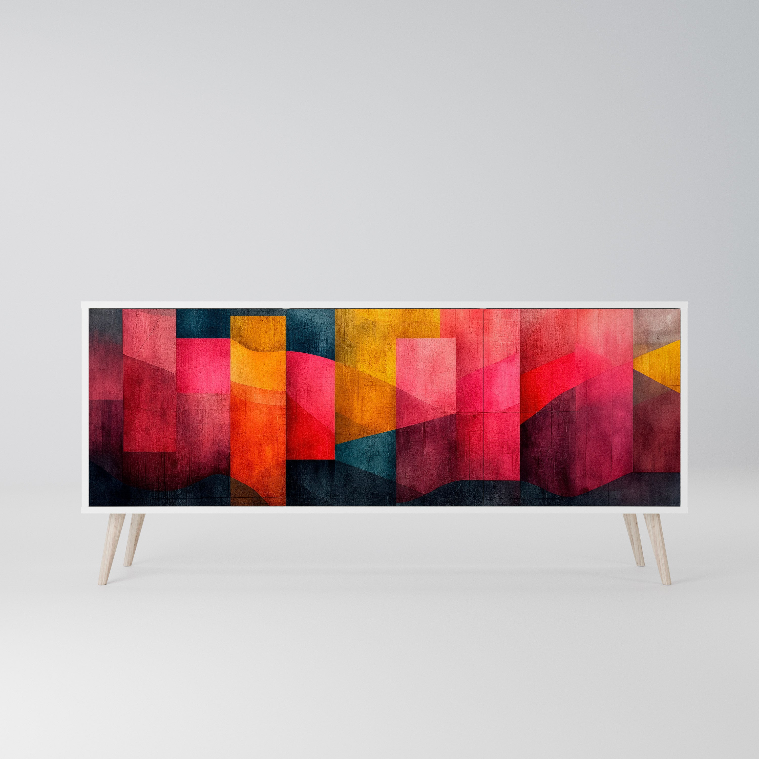 COLORFUL SOUNDS Komoda 3-drzwiowa korpus Biały