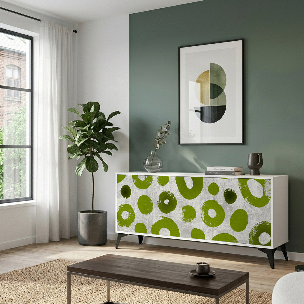 GREEN RHAPSODY Komoda 3-drzwiowa korpus Biały