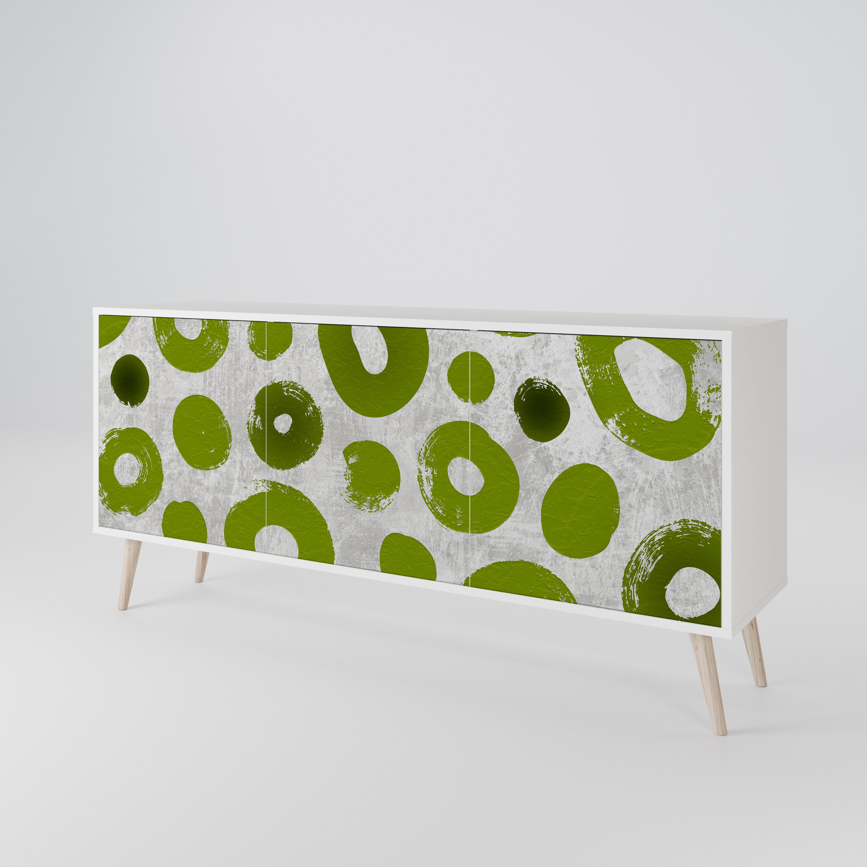GREEN RHAPSODY Komoda 3-drzwiowa korpus Biały