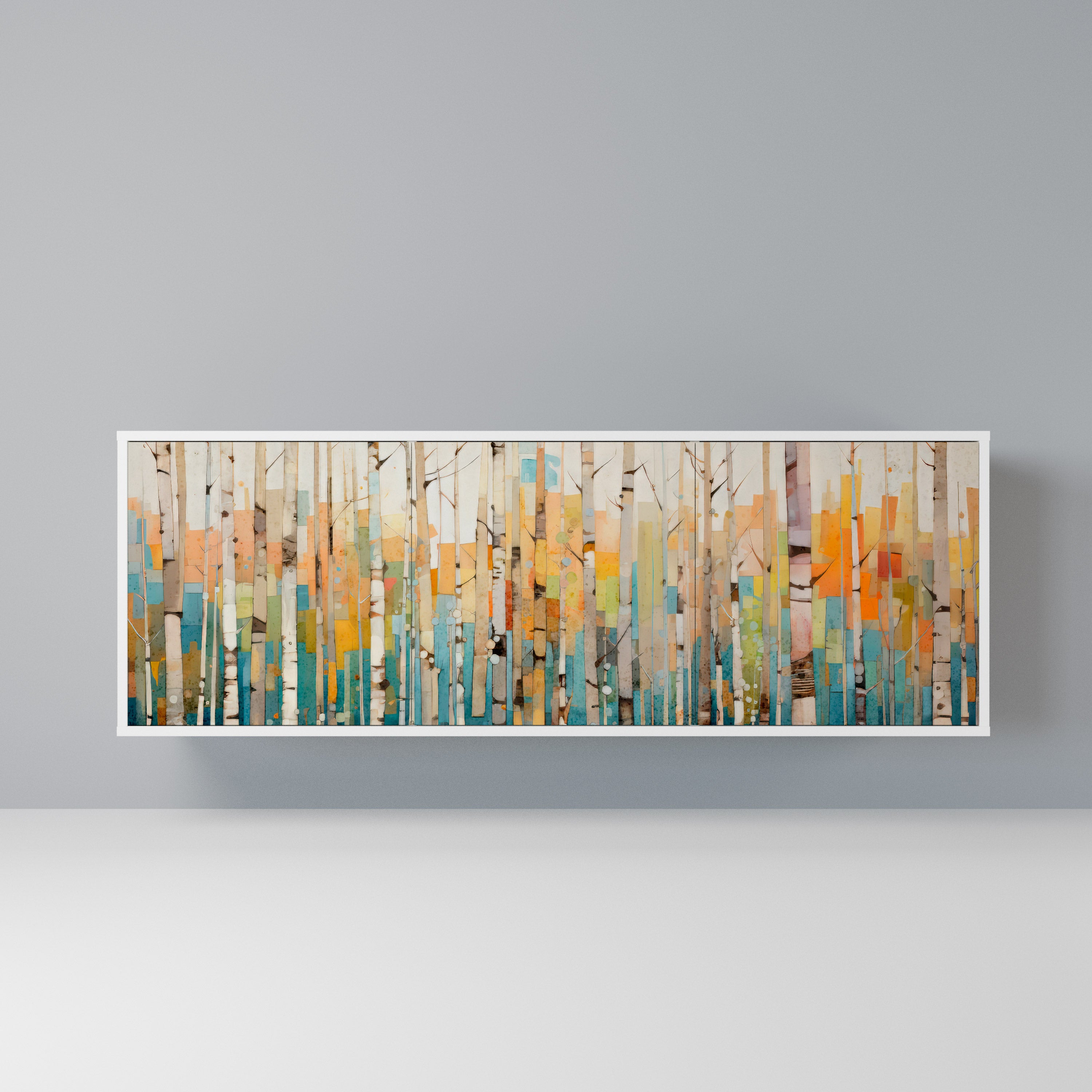 BIRCH KALEIDOSCOPE Komoda 3-drzwiowa korpus Biały