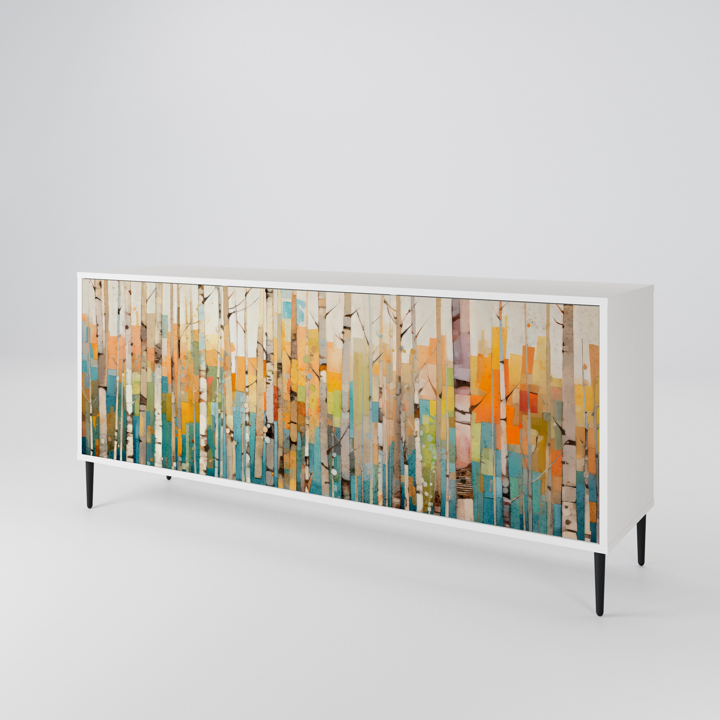 BIRCH KALEIDOSCOPE Komoda 3-drzwiowa korpus Biały