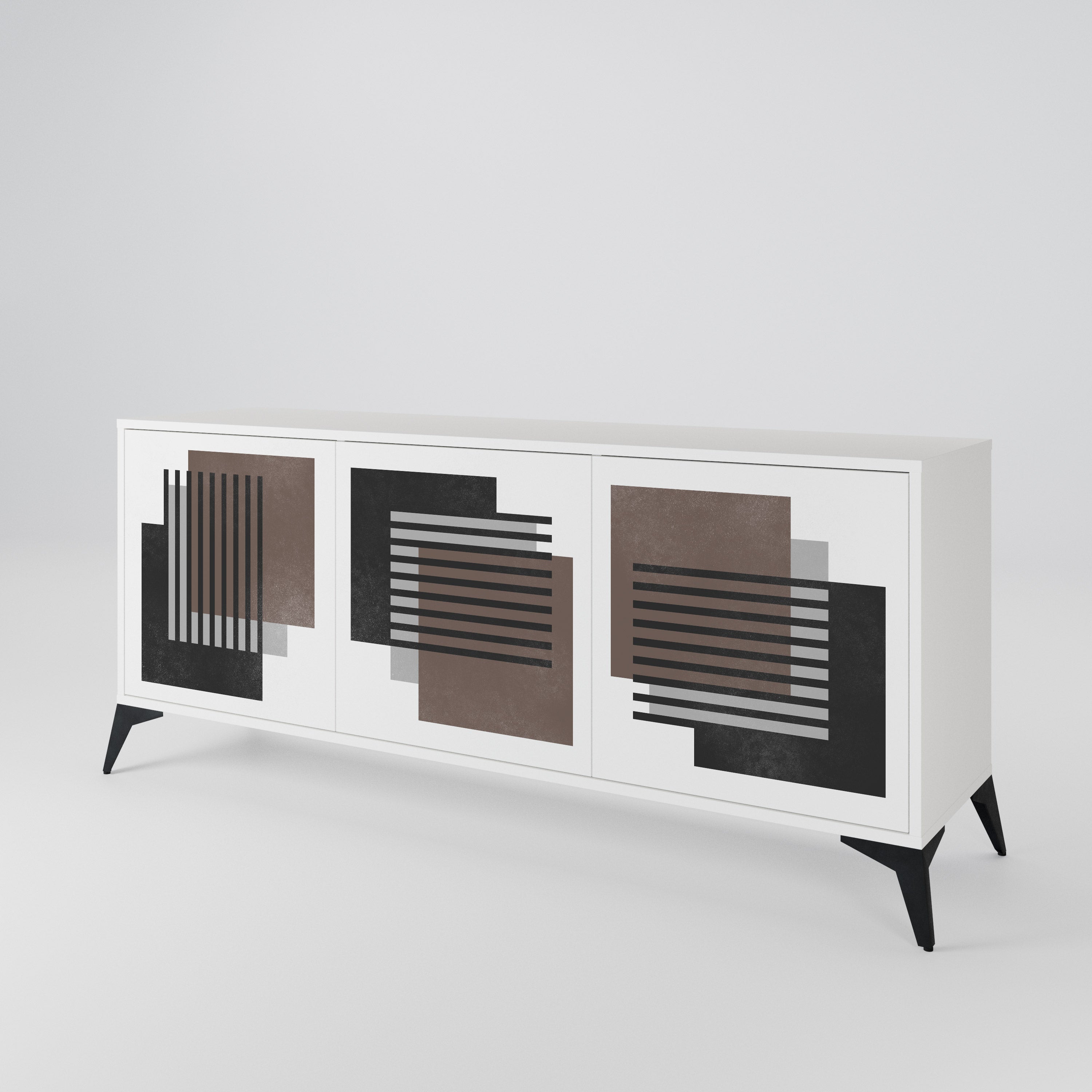 SHADOW SYNCHRONY Komoda 3-drzwiowa korpus Biały
