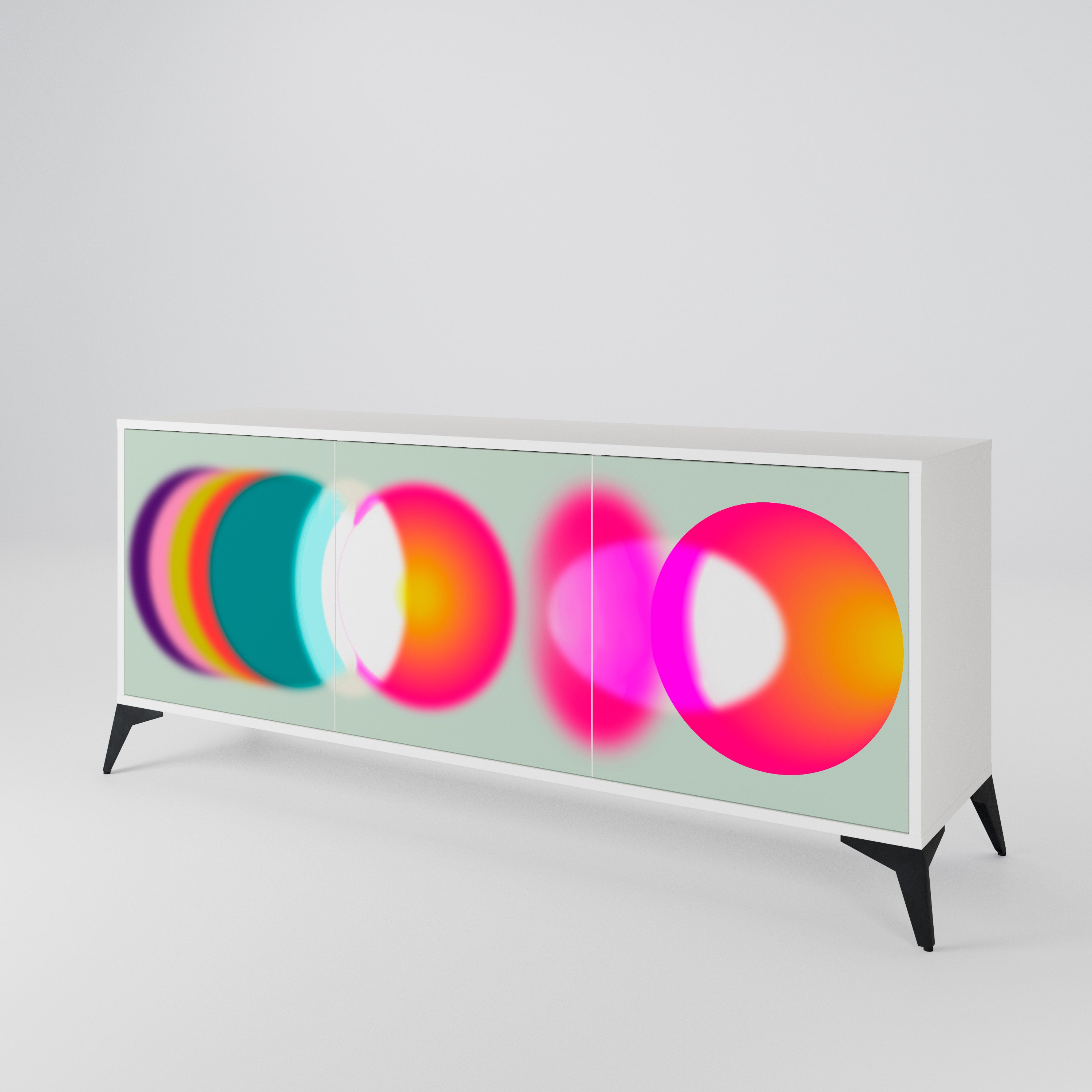 SYMPHONY OF COLORS Komoda 3-drzwiowa korpus Biały