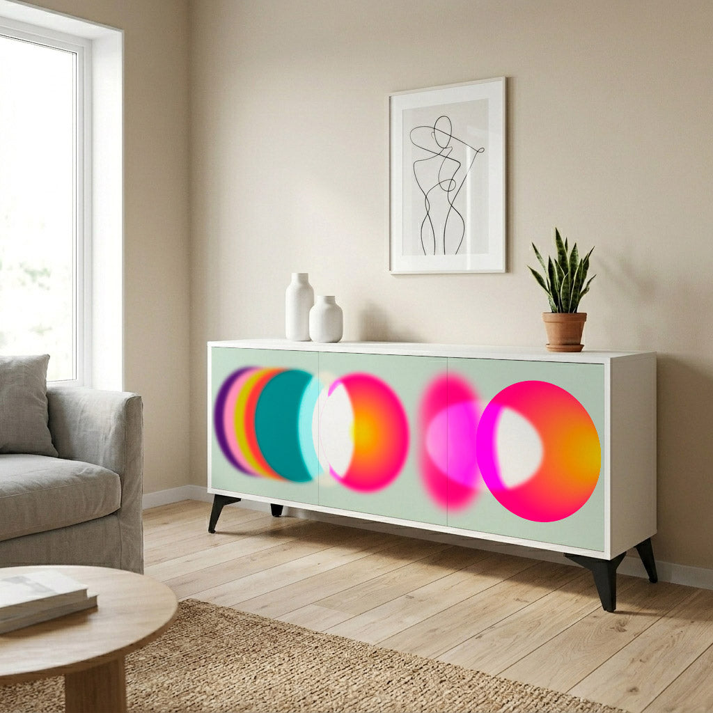 SYMPHONY OF COLORS Komoda 3-drzwiowa korpus Biały