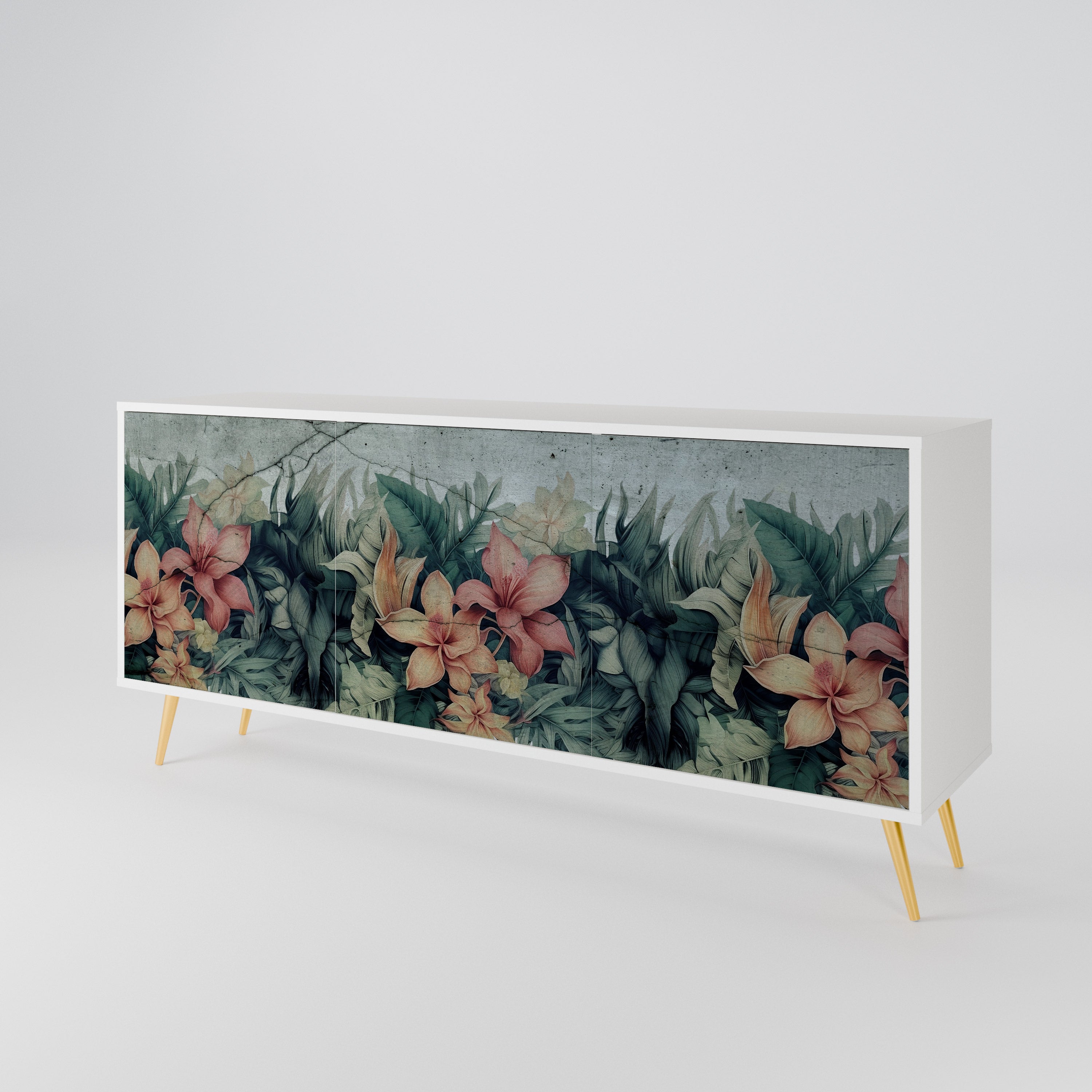 HEAVENLY BLOOM Komoda 3-drzwiowa korpus Biały