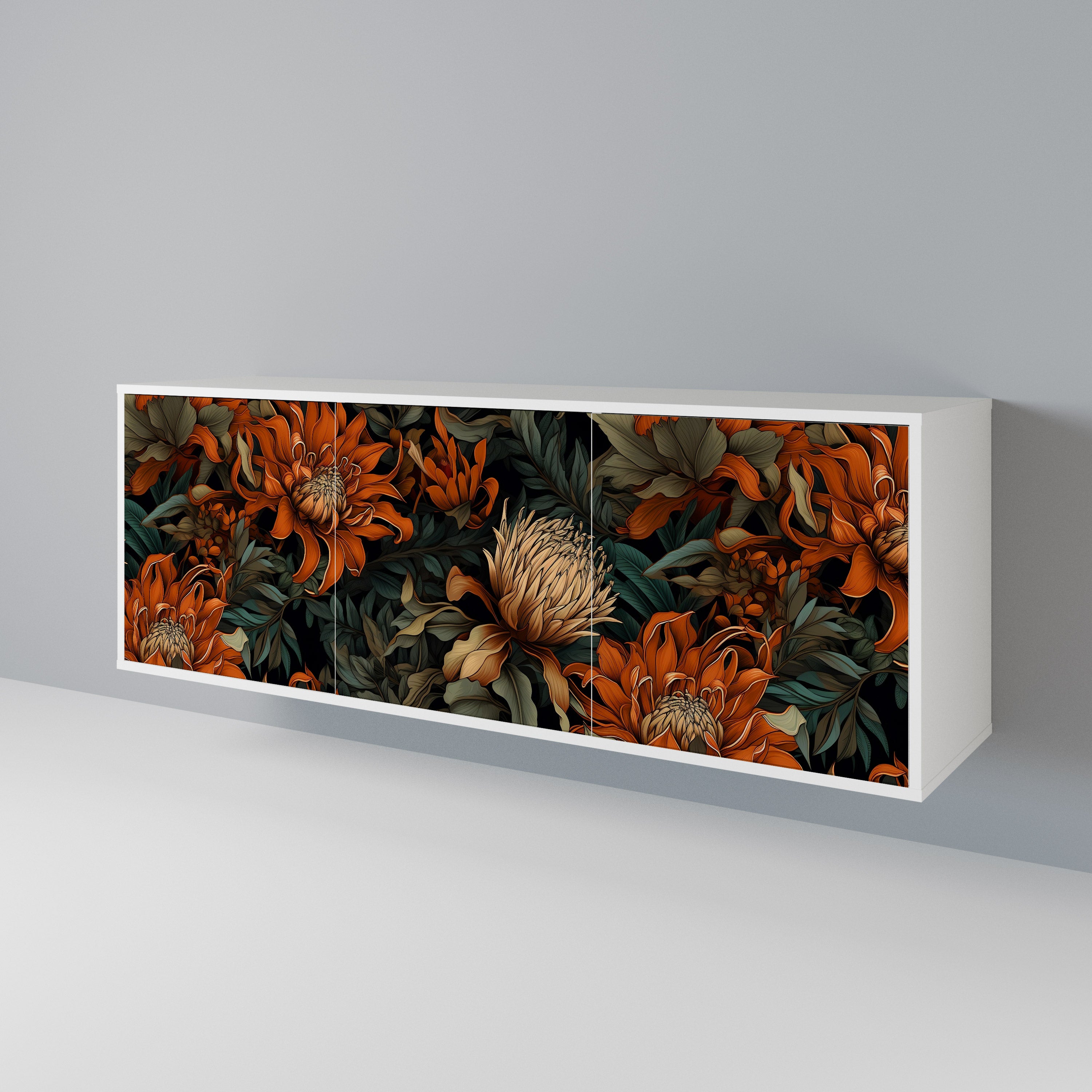 DAWN BLOOM Komoda 3-drzwiowa korpus Biały