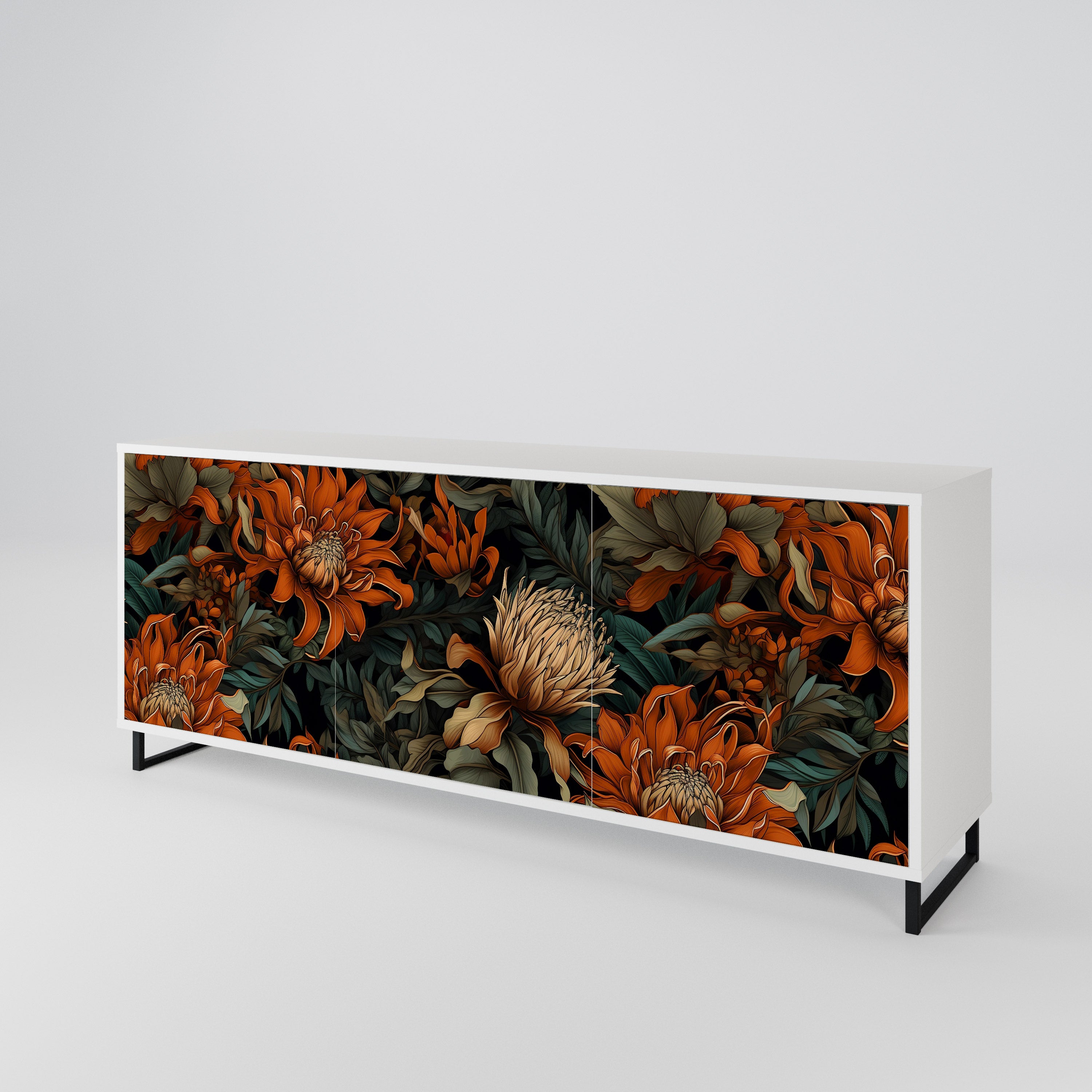 DAWN BLOOM Komoda 3-drzwiowa korpus Biały